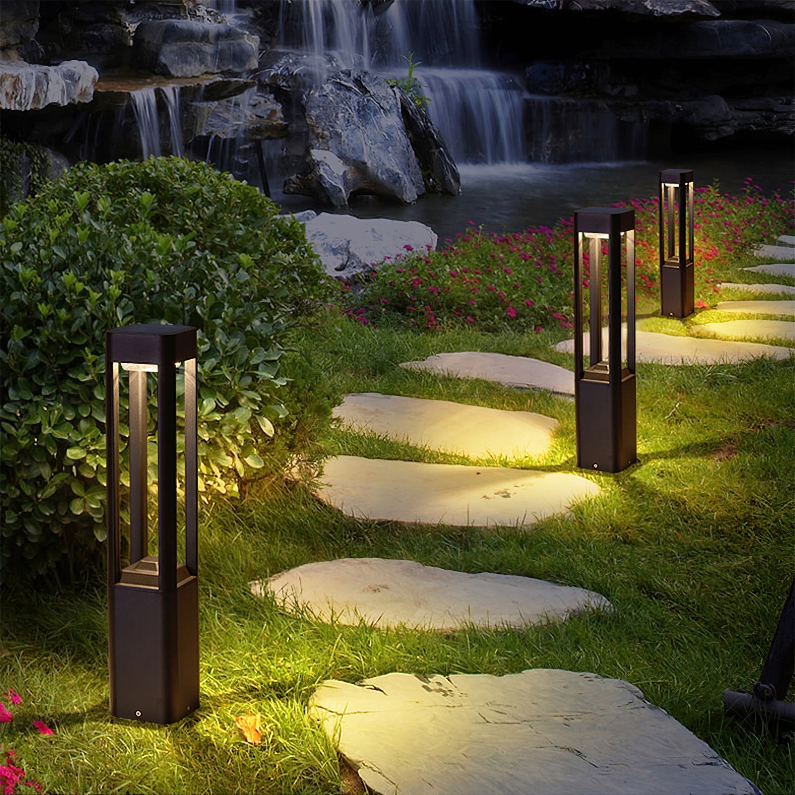 Rectangular Column Garden Light - Lumpaz