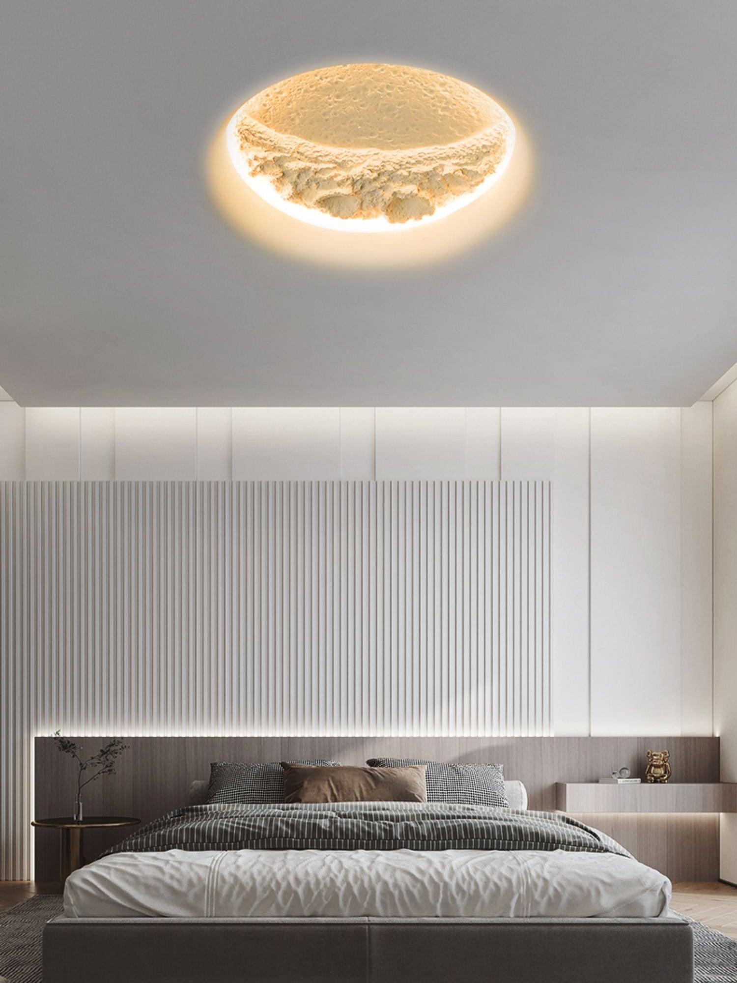 Gypsum Moon Wall Lamp - Lumpaz