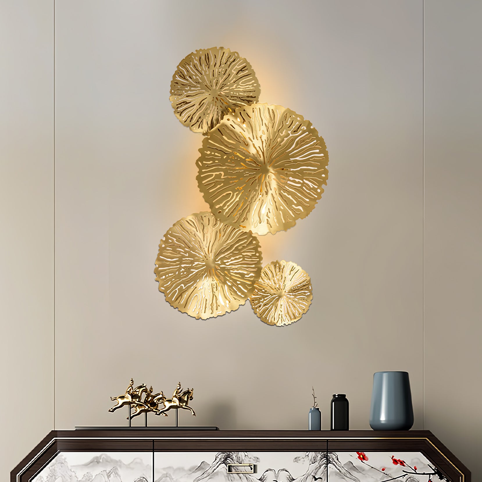 Lotus Leaf Wall Sconce - Lumpaz