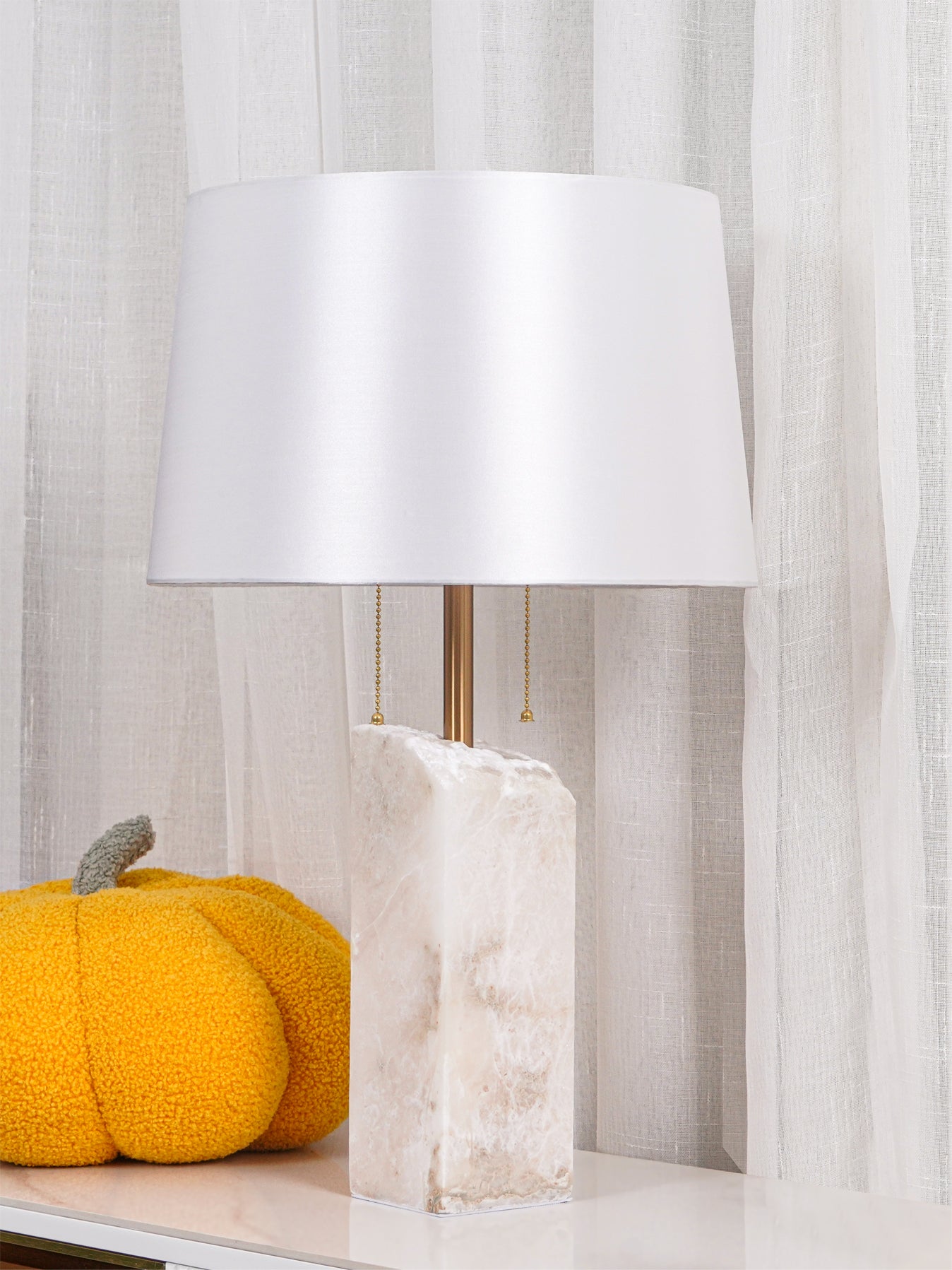 Raw marble table lamp sales