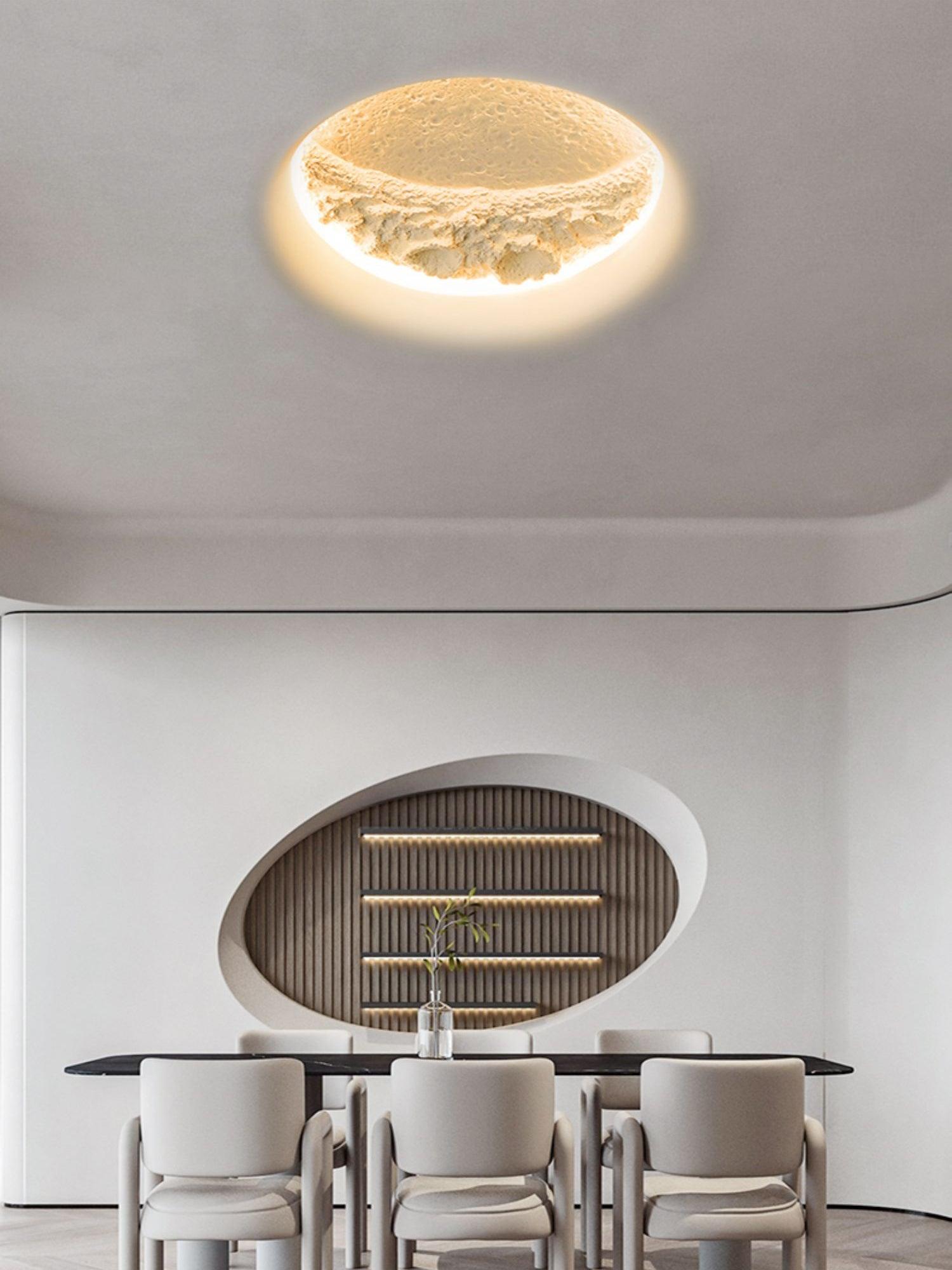 Gypsum Moon Wall Lamp - Lumpaz