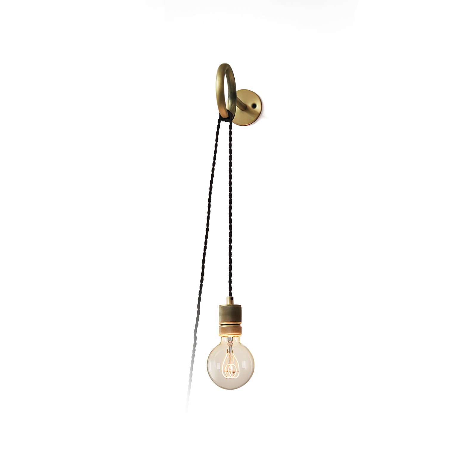 Loop Minimalist Wall Light With Wall Socket - Lumpaz