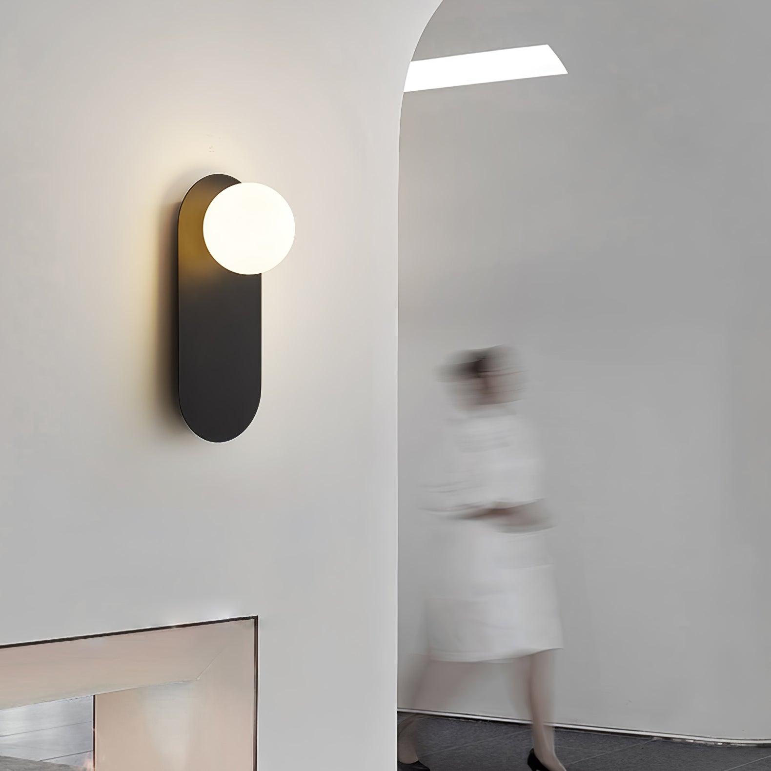 Flat Base Globe Sconce - Lumpaz