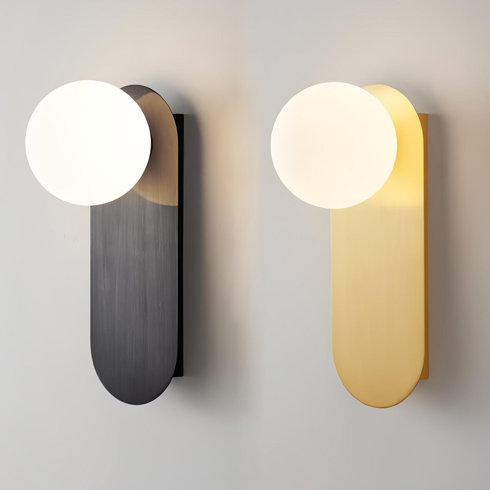 Flat Base Globe Sconce - Lumpaz