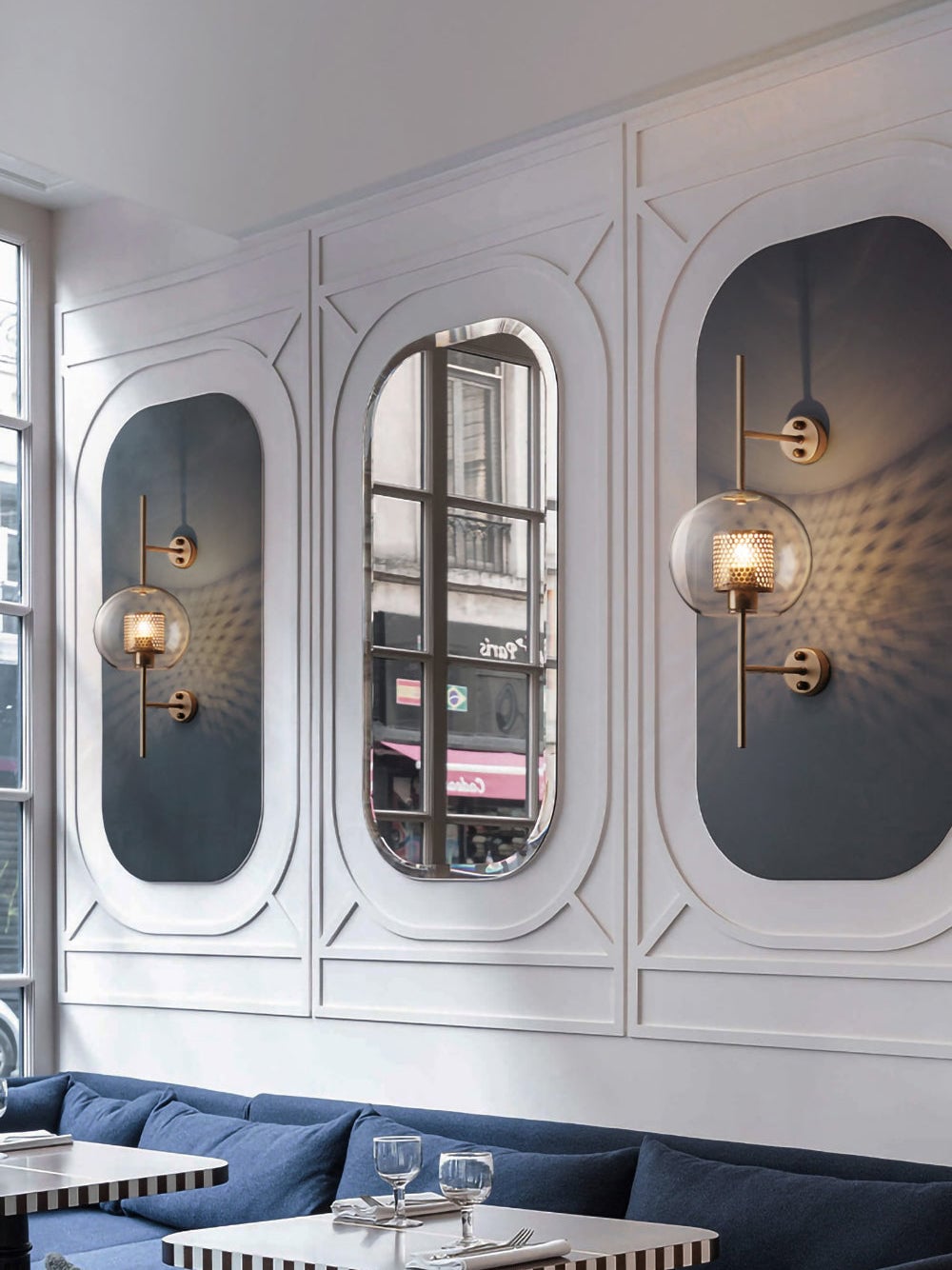 Chiswick Glass Wall Light - Lumpaz