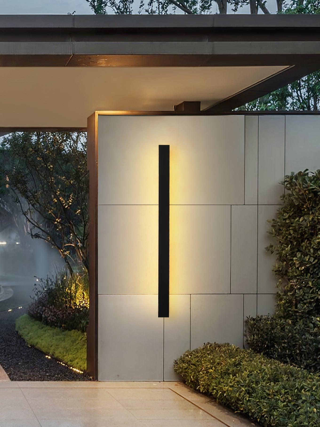Long Strip Outdoor Sconce Solar Power - Lumpaz