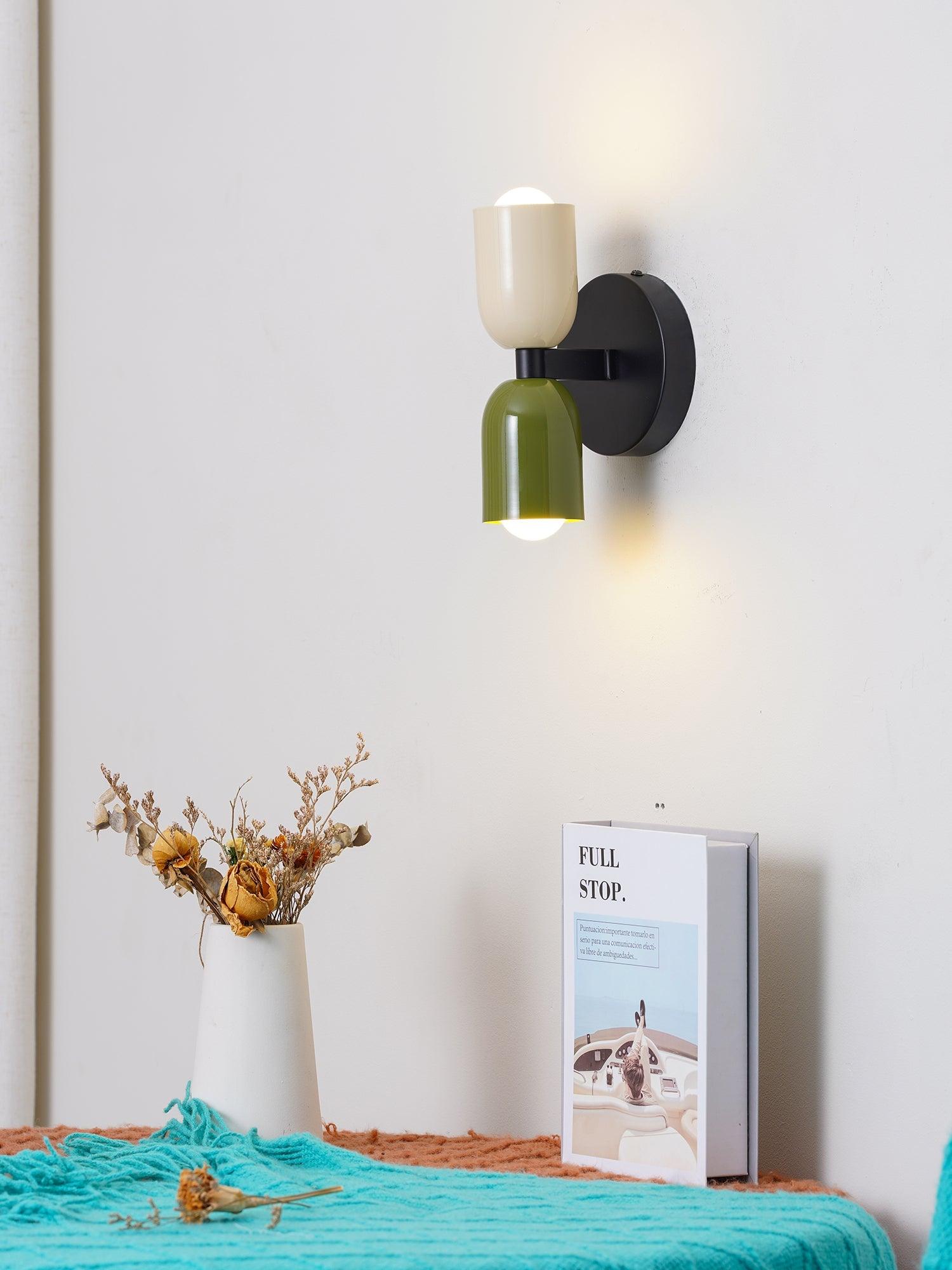 Couleur Double Plug In Wall Lamp - Lumpaz