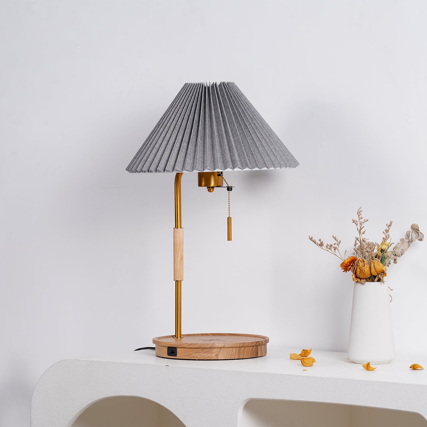 Wooden Retro Table Lamp - Lumpaz