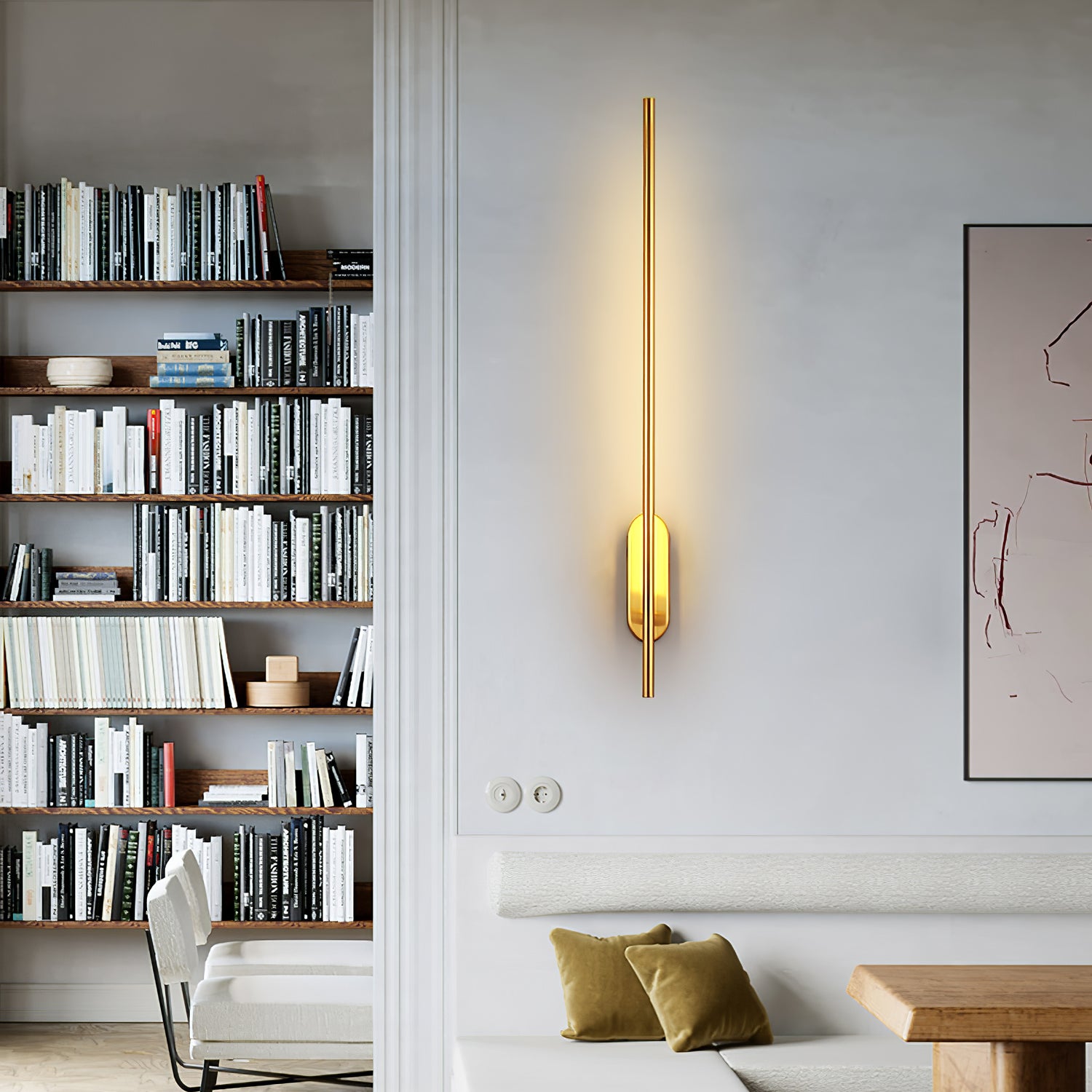 Stick Shaped Metal Sconce - Lumpaz