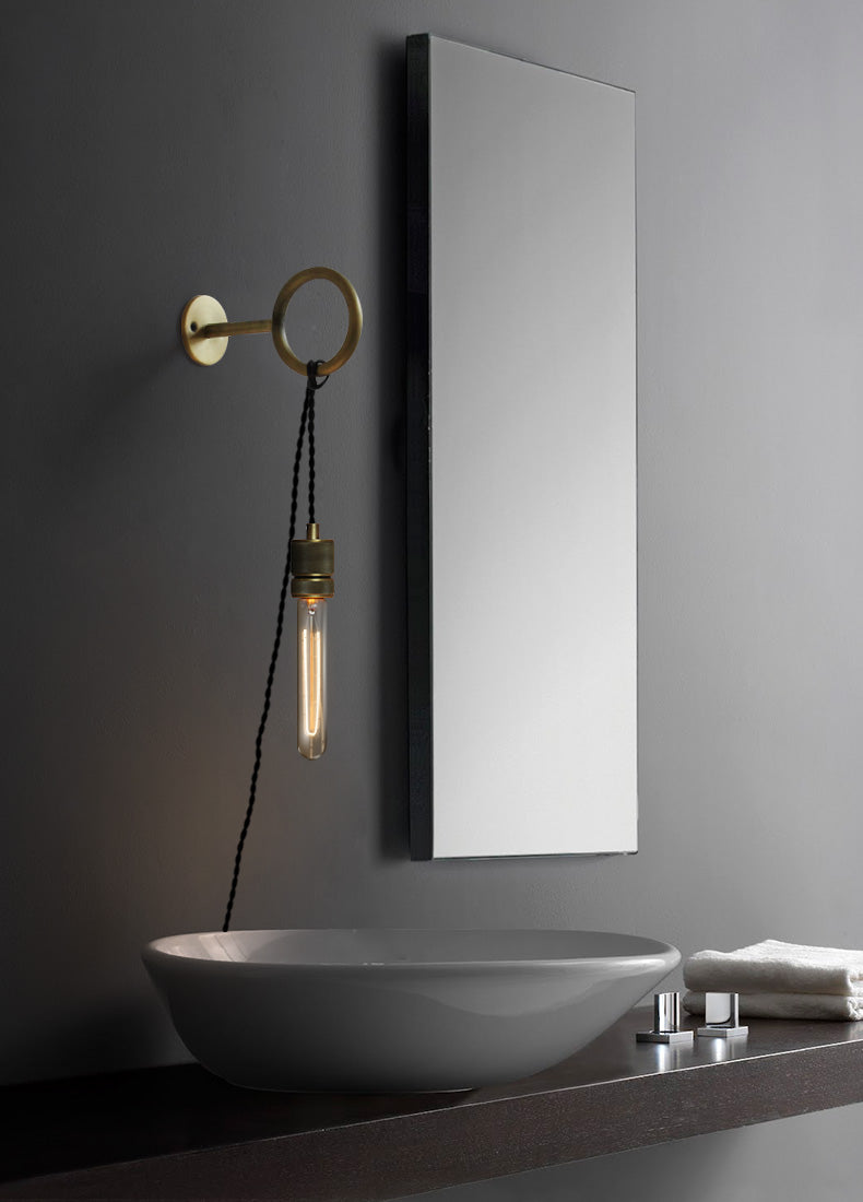 Loop Minimalist Wall Light With Wall Socket - Lumpaz