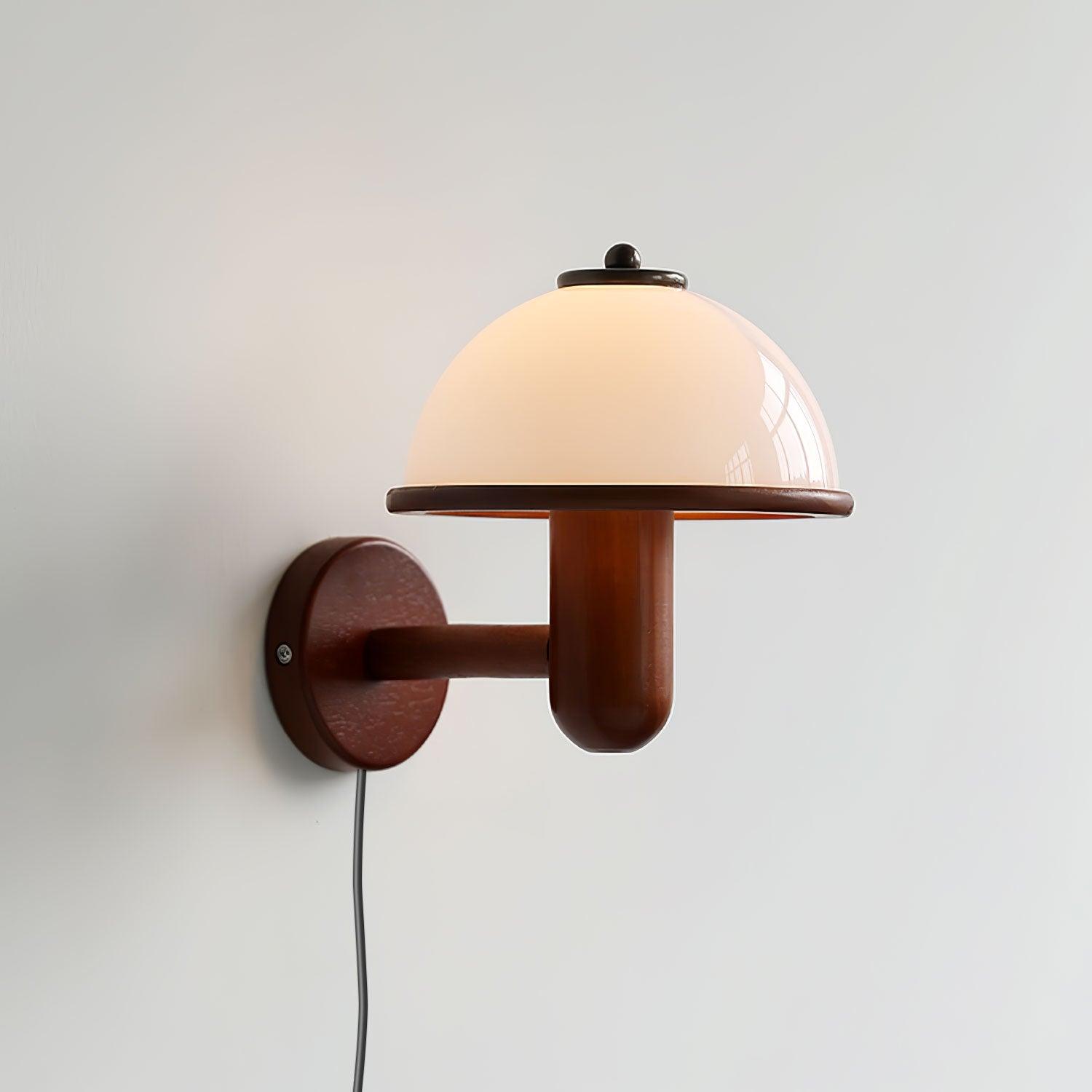 Mushroom Wood Wall Lamp - Lumpaz
