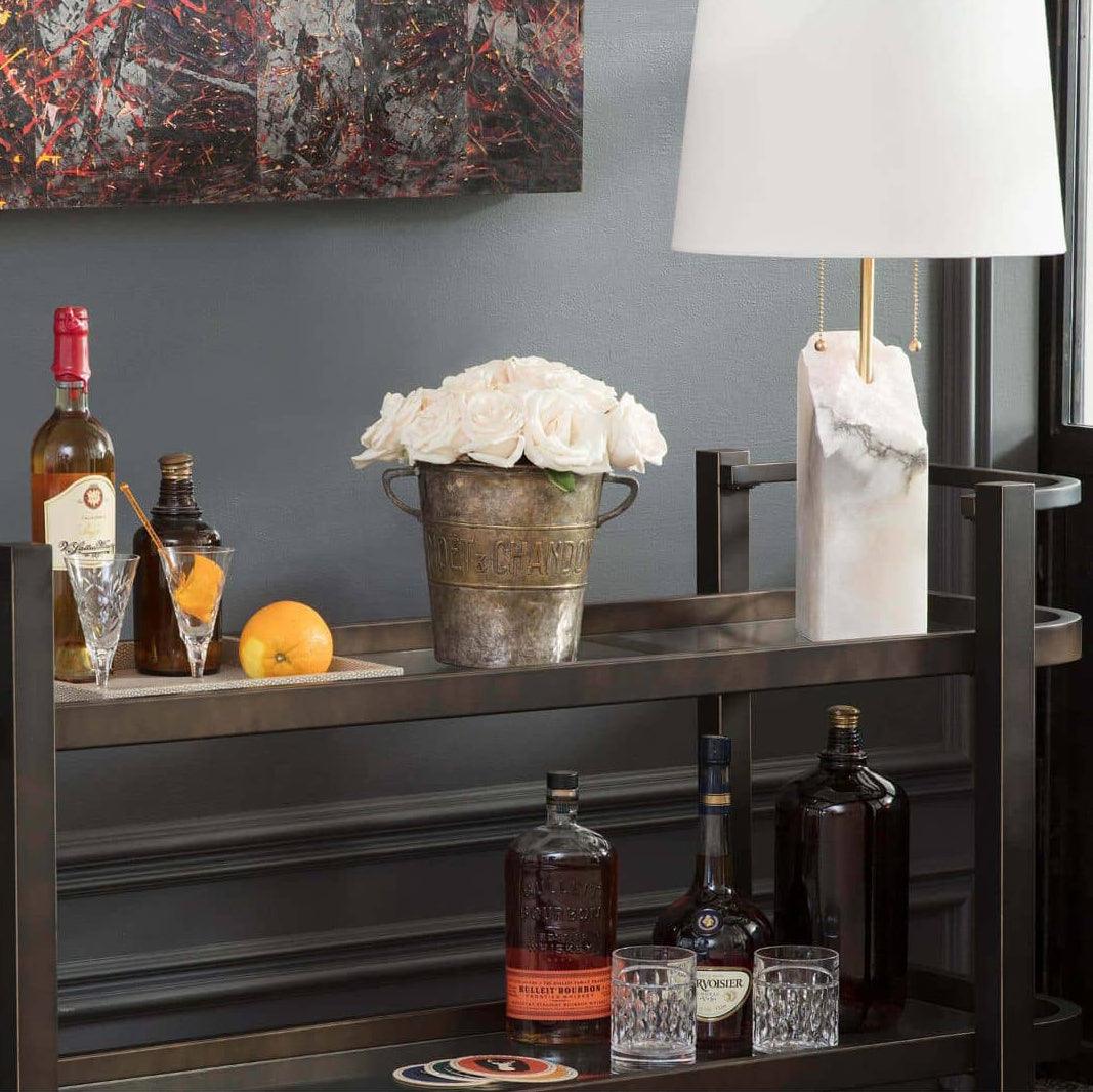 Raw Alabaster Table Lamp - Lumpaz