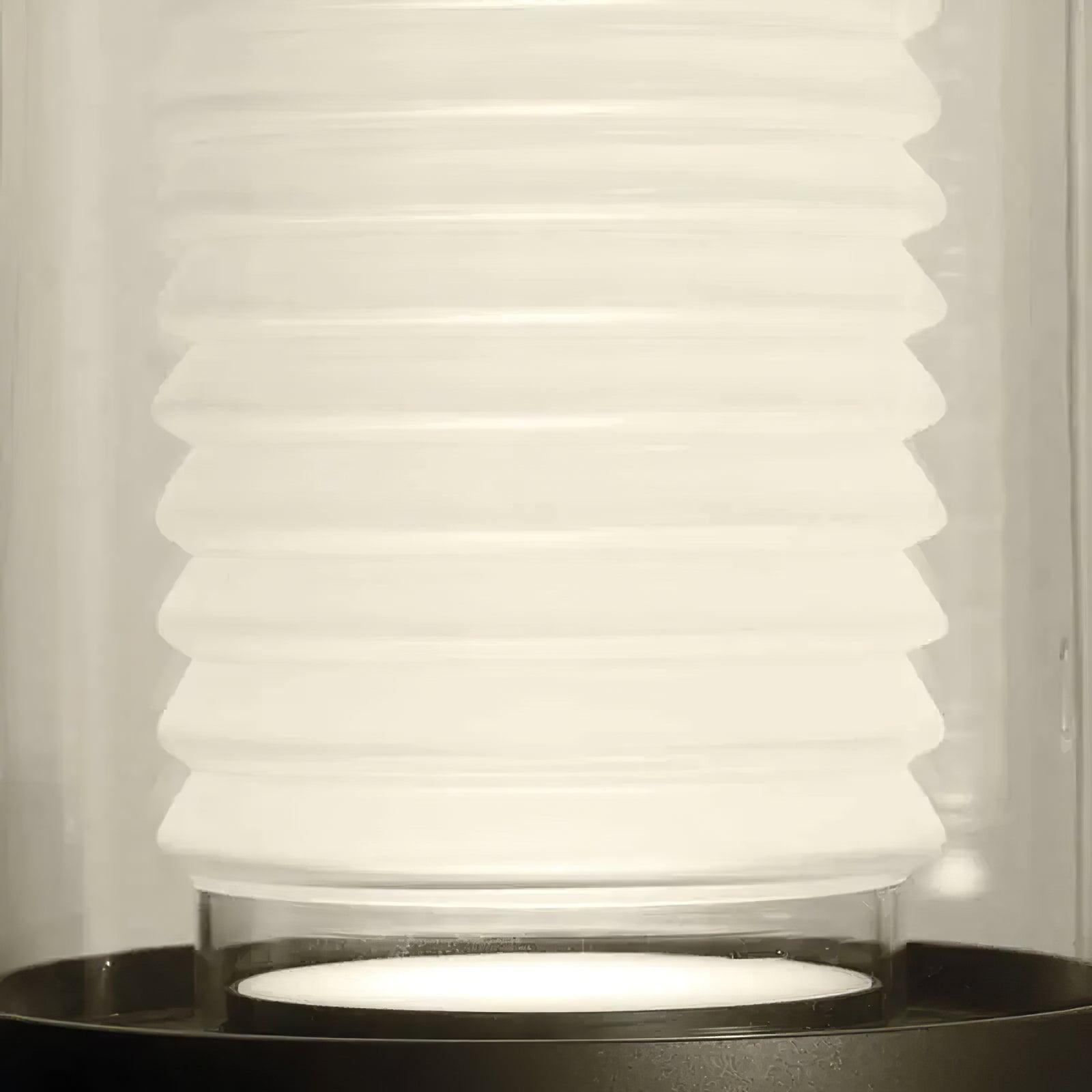 Dual Cylinder Glass Floor Lamp - Lumpaz