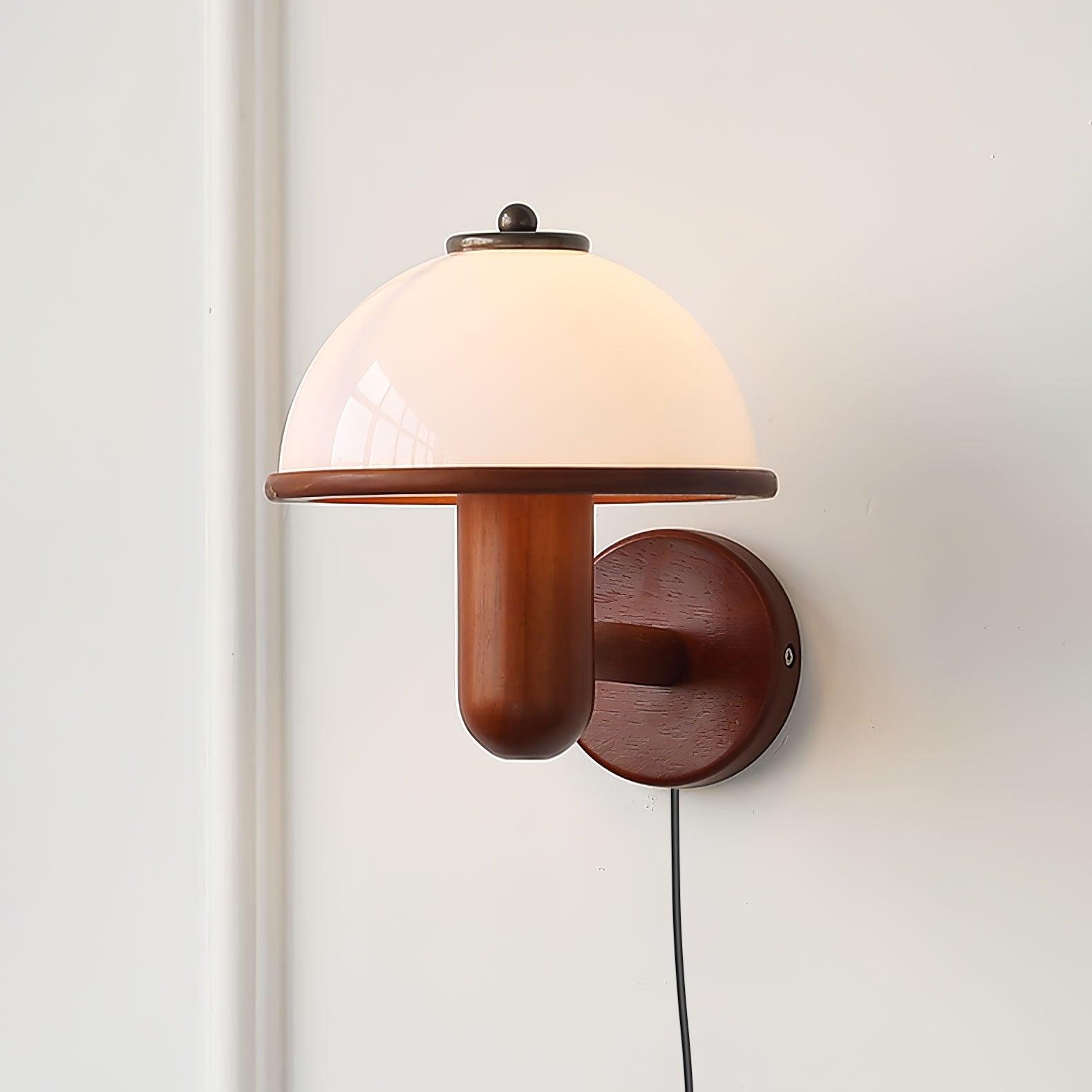 Mushroom Wood Wall Lamp - Lumpaz