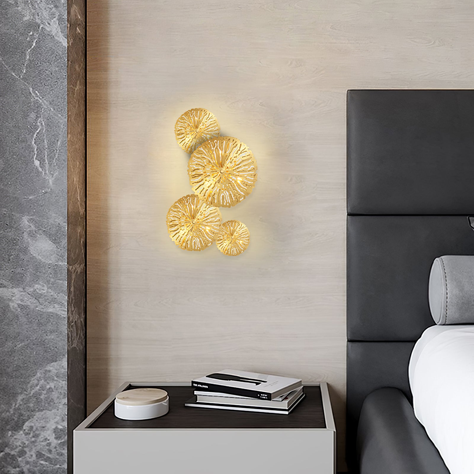 Lotus Leaf Wall Sconce - Lumpaz