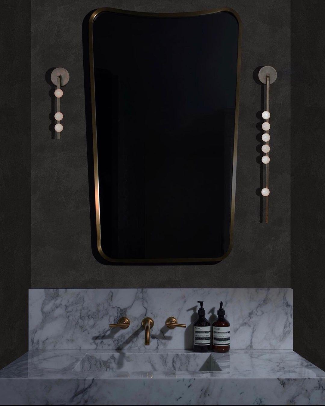 Brass Glass Tube Wall Lamp - Lumpaz