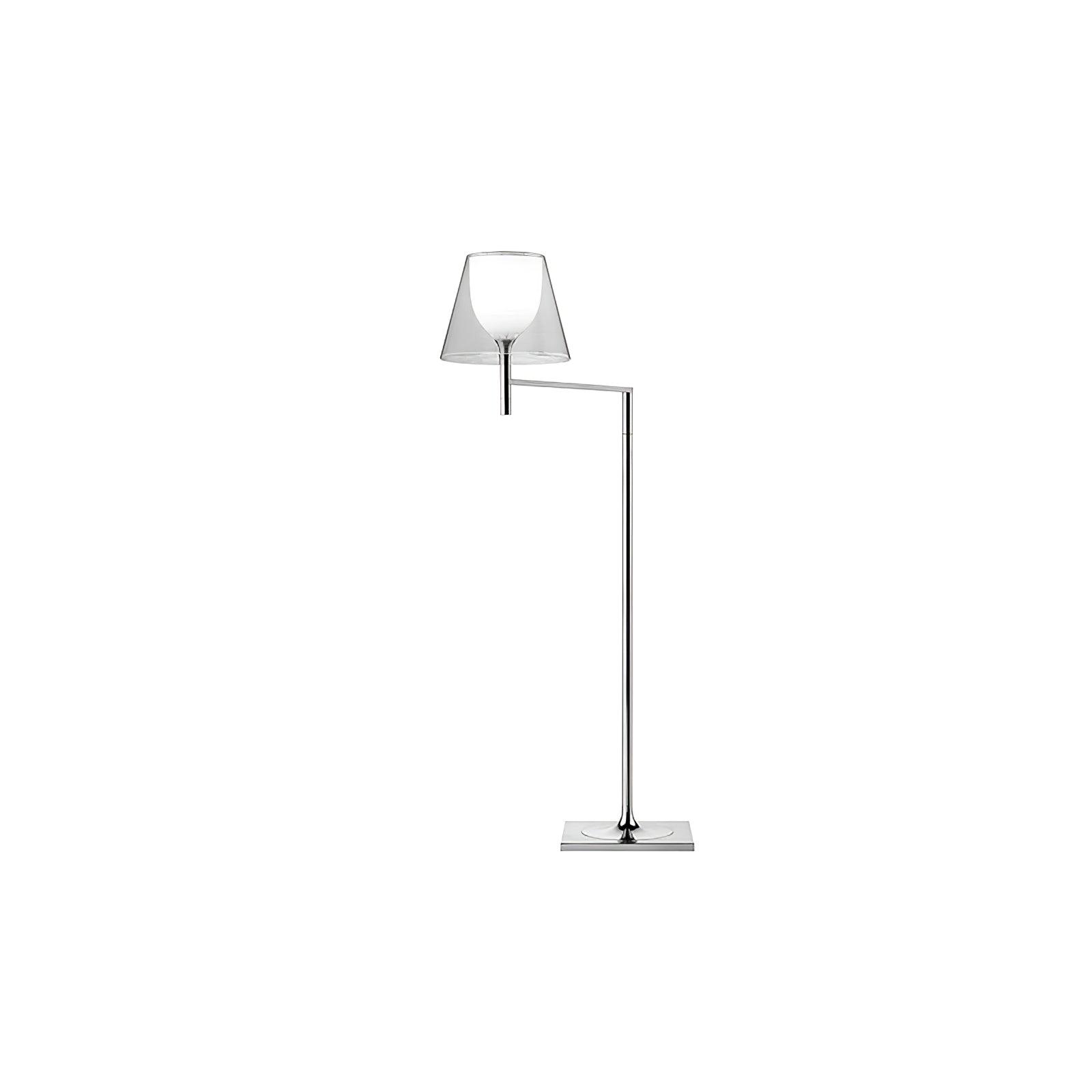 Chrome Prism Bending Floor Light - Lumpaz