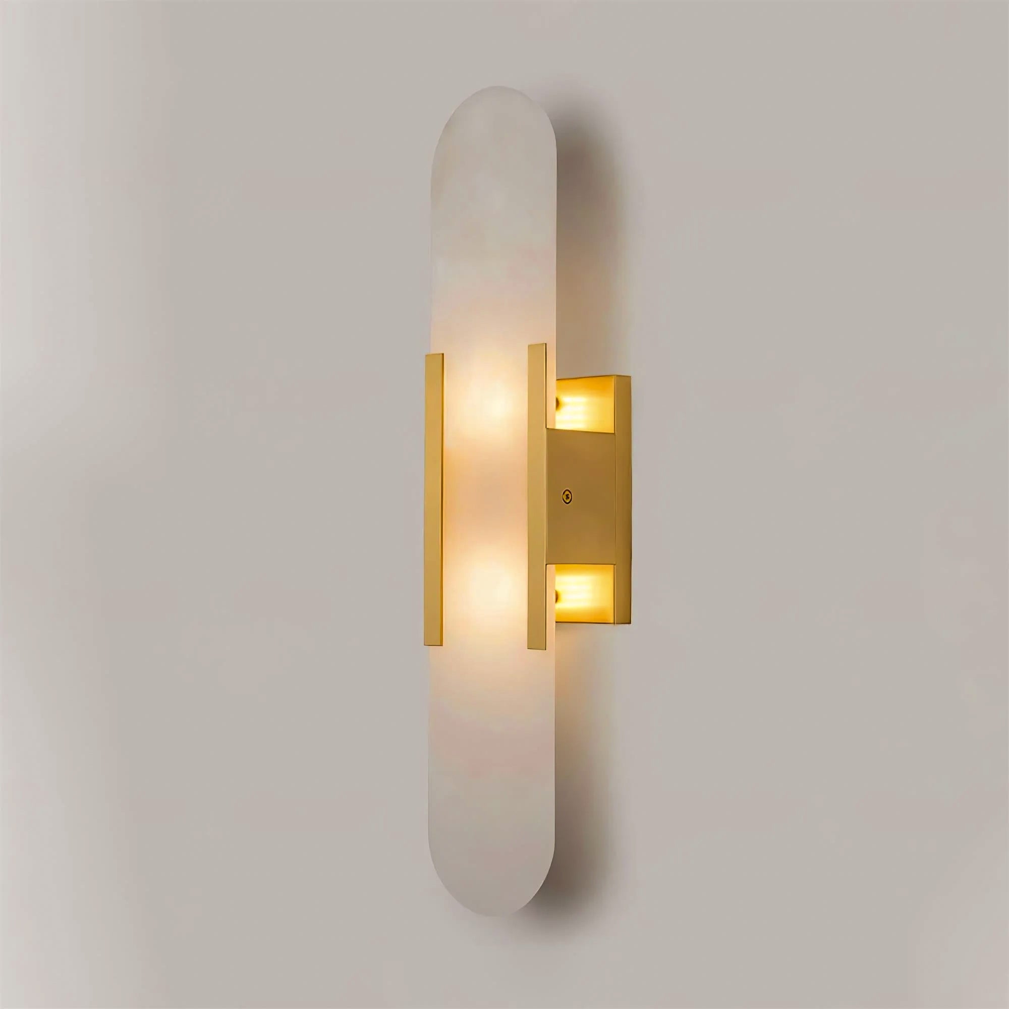 Melange Elongated Alabaster Wall Lamp - Lumpaz