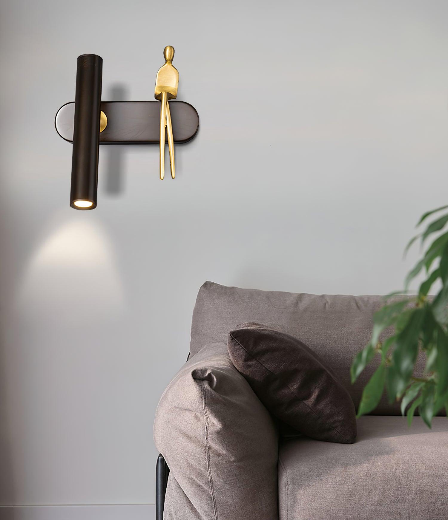 Brass Villain Wall Lamp - Lumpaz