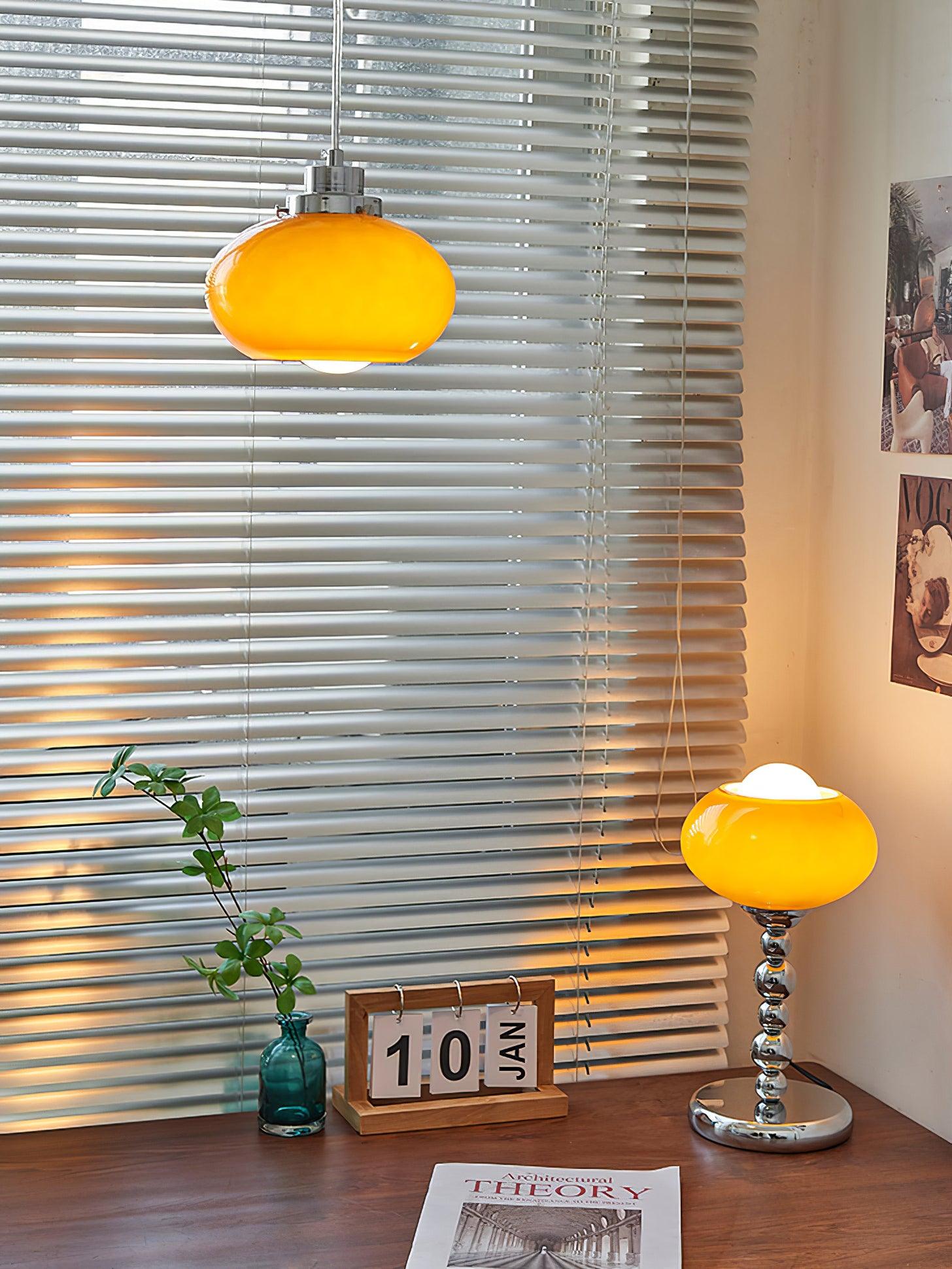 Oval Persimmon Table Light - Lumpaz