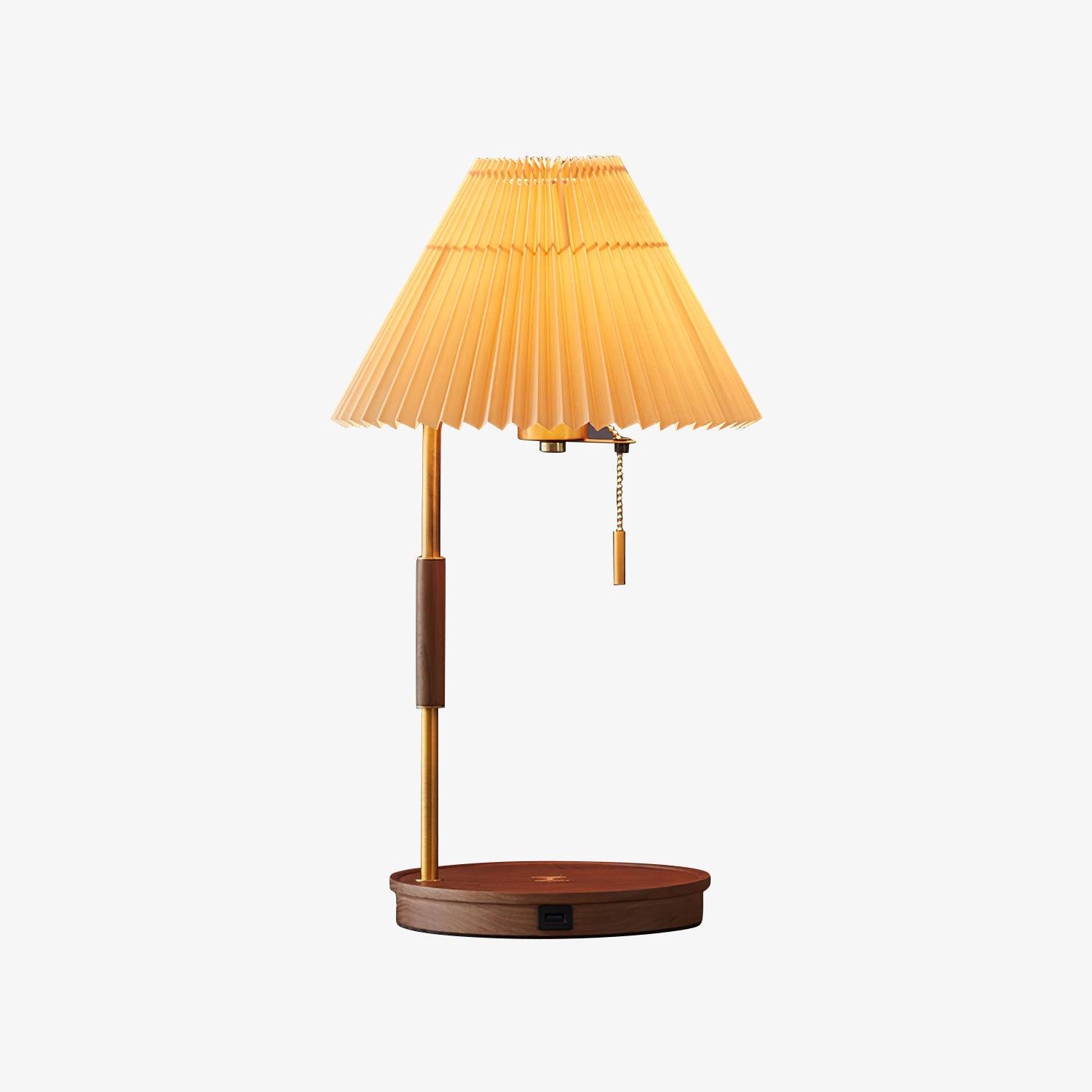 Wooden Retro Table Lamp - Lumpaz