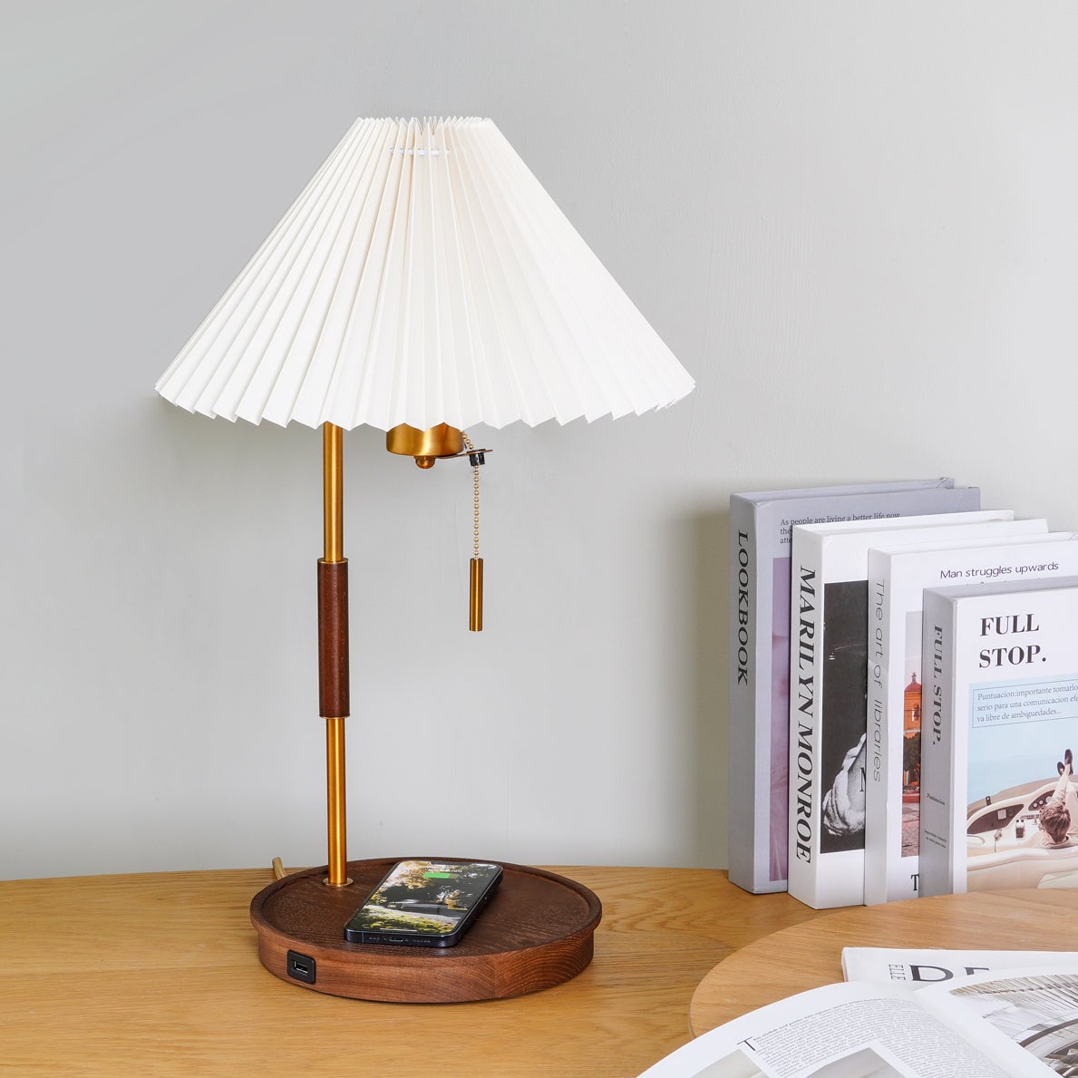 Wooden Retro Table Lamp - Lumpaz