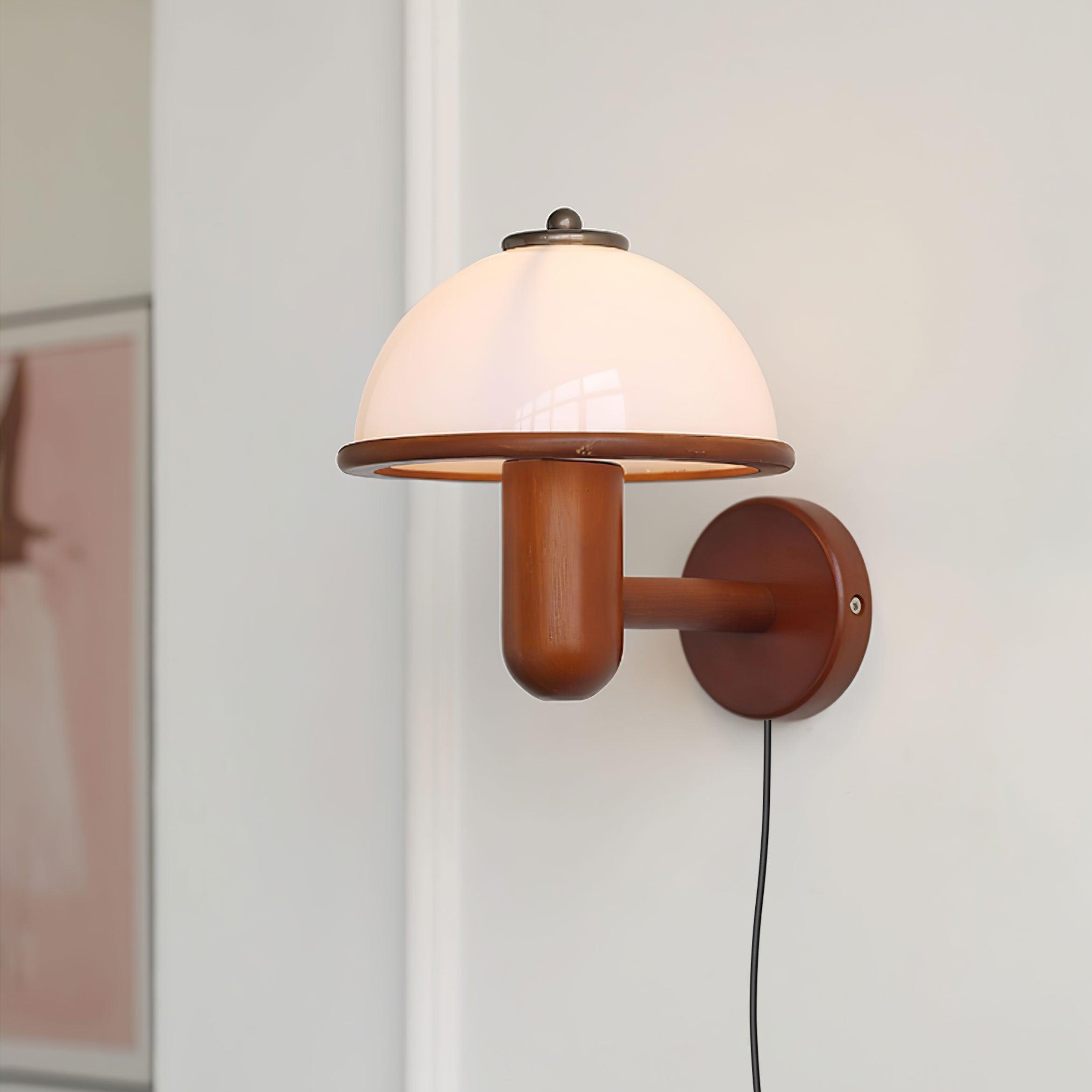 Mushroom Wood Wall Lamp - Lumpaz