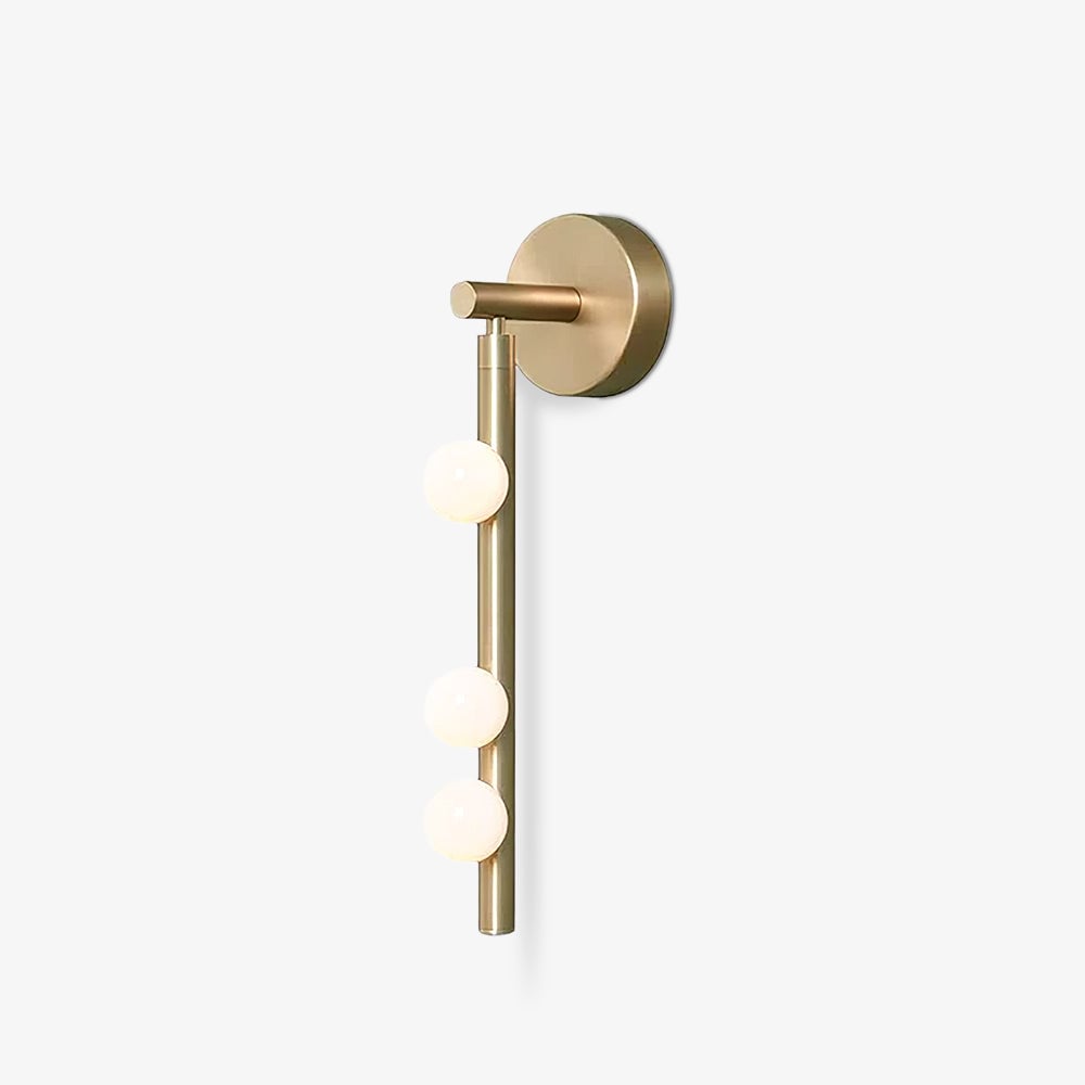 Brass Glass Tube Wall Lamp - Lumpaz