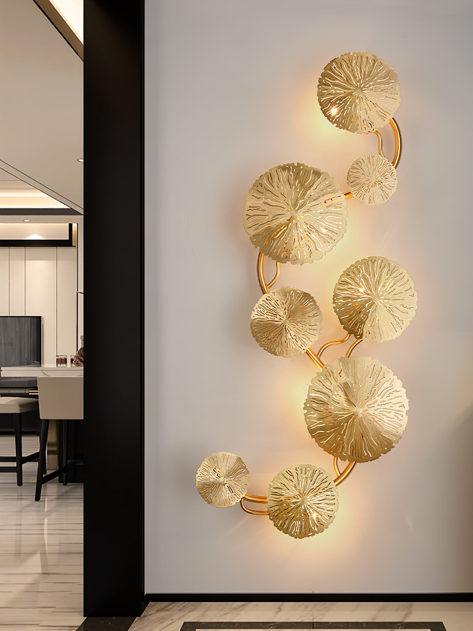 Lotus Leaf Wall Sconce - Lumpaz