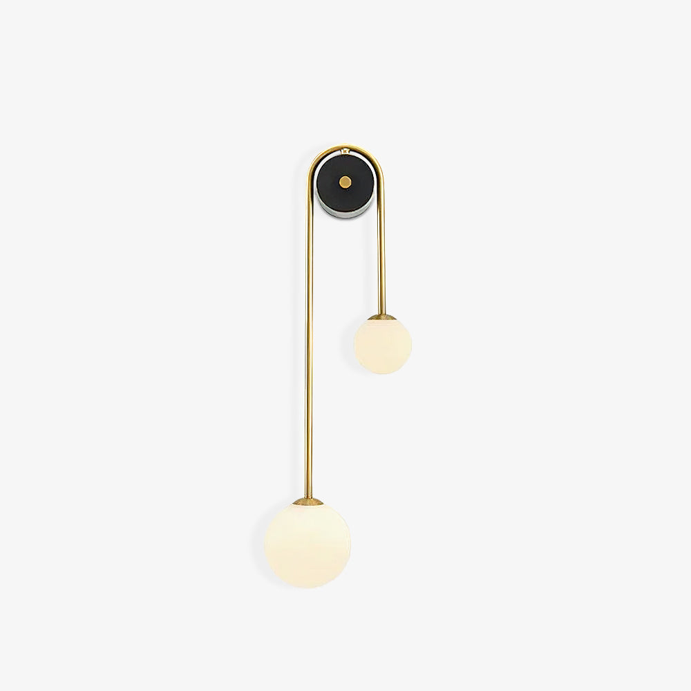 Brass Arc Wall Light - Lumpaz