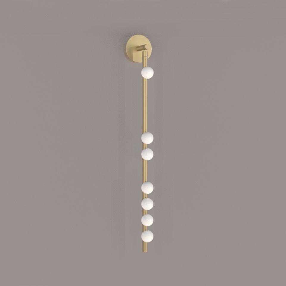 Brass Glass Tube Wall Lamp - Lumpaz