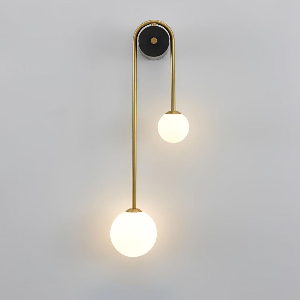 Brass Arc Wall Light - Lumpaz