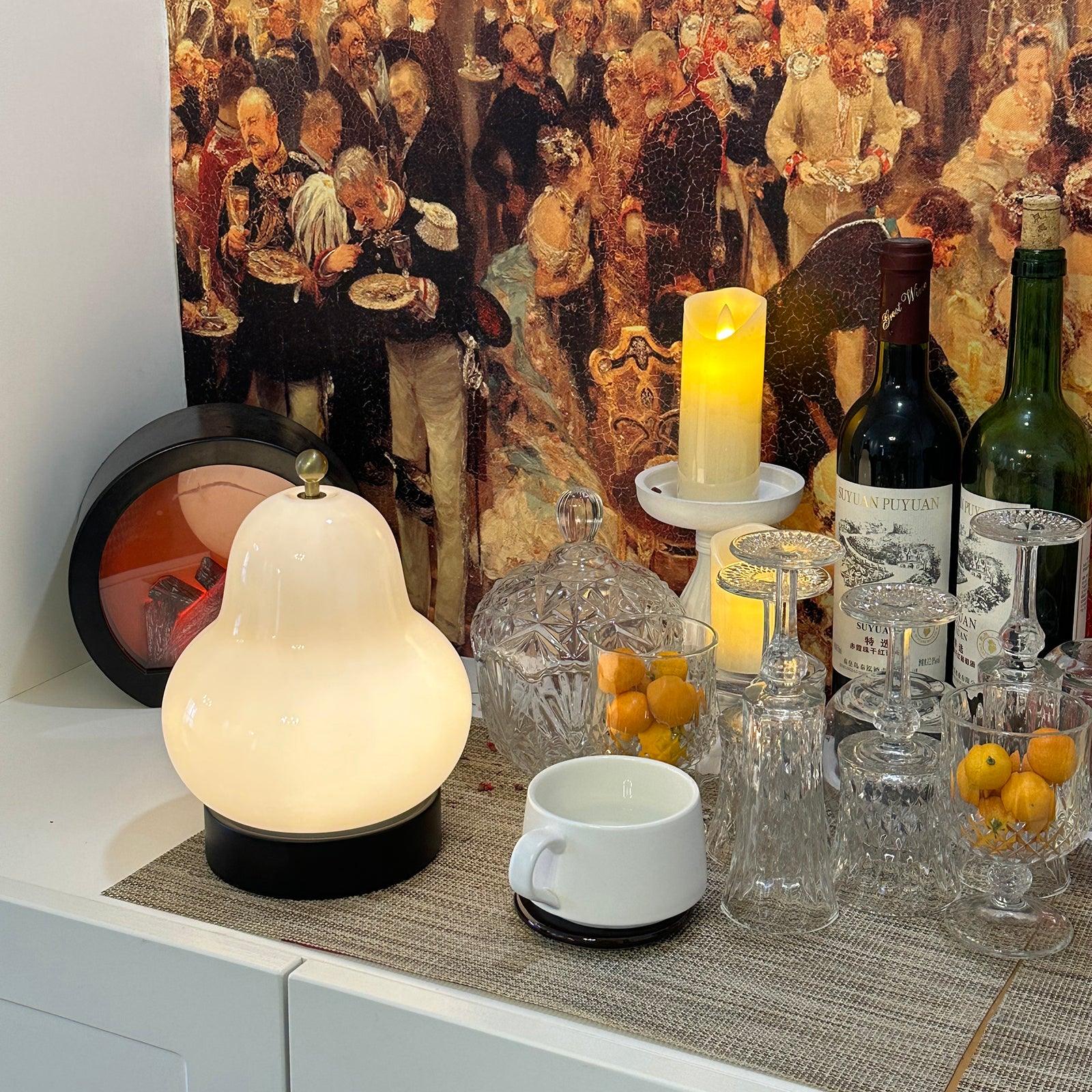 Pear Built-in Battery Table Lamp - Lumpaz