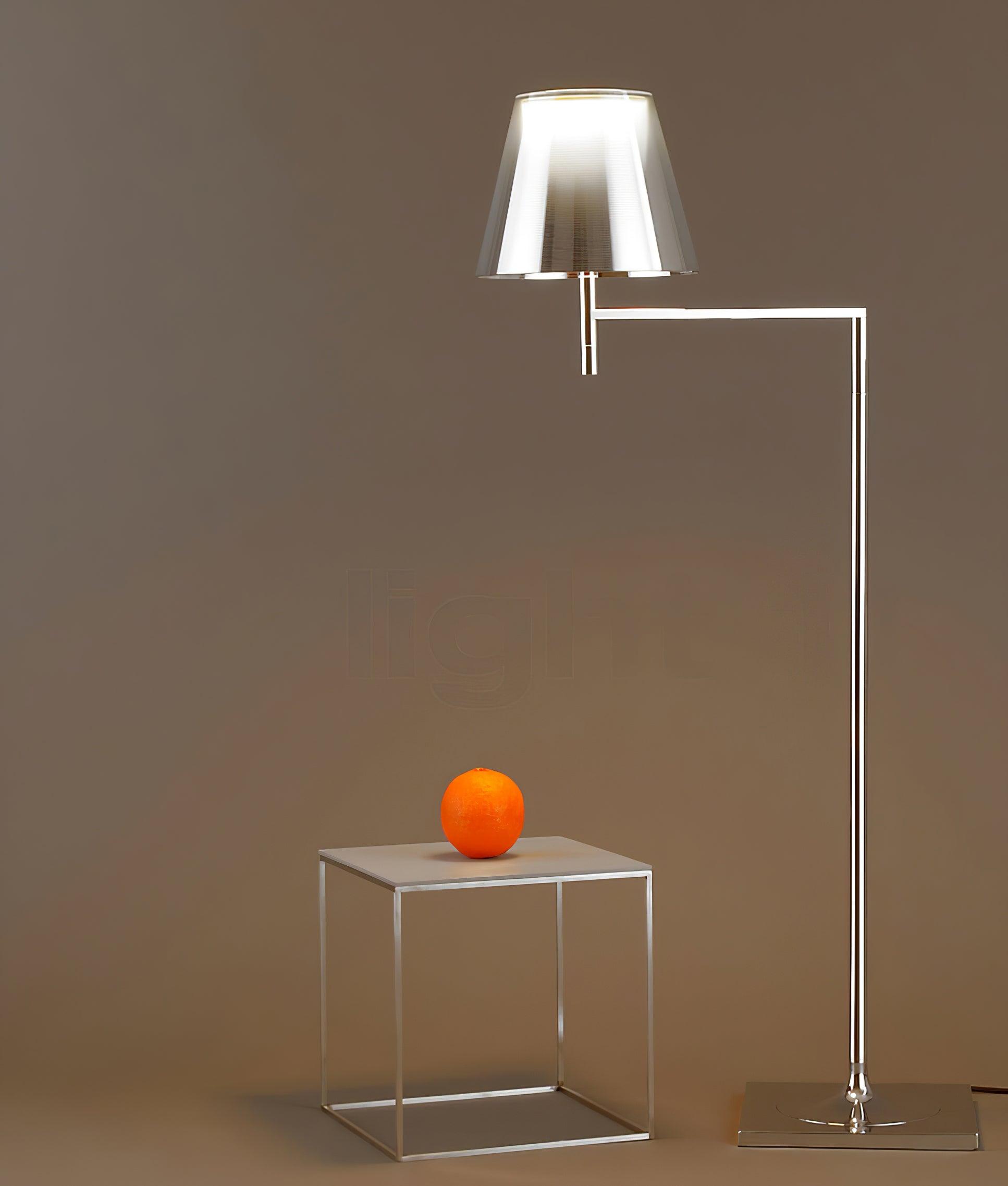 Chrome Prism Bending Floor Light - Lumpaz