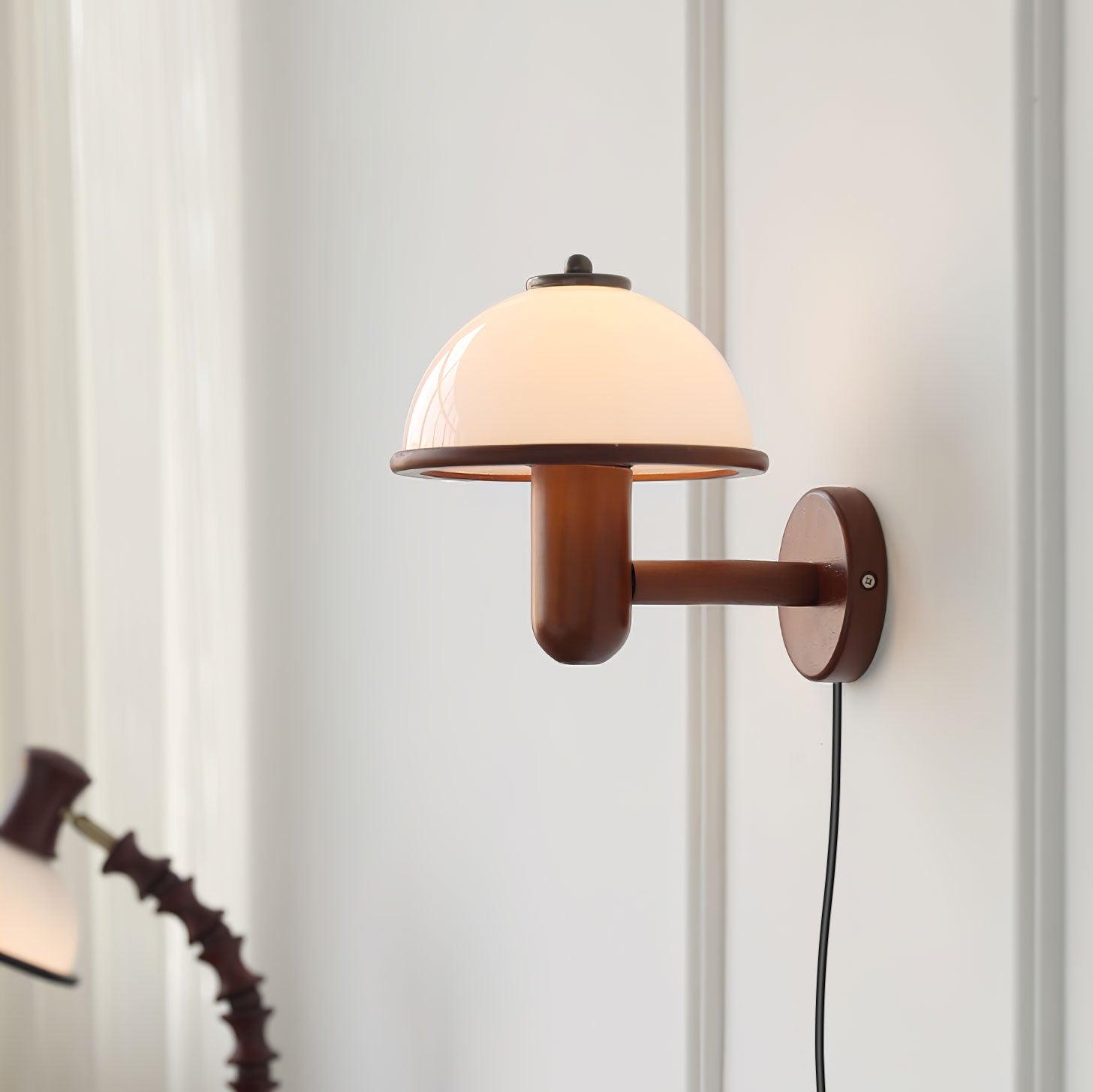 Mushroom Wood Wall Lamp - Lumpaz