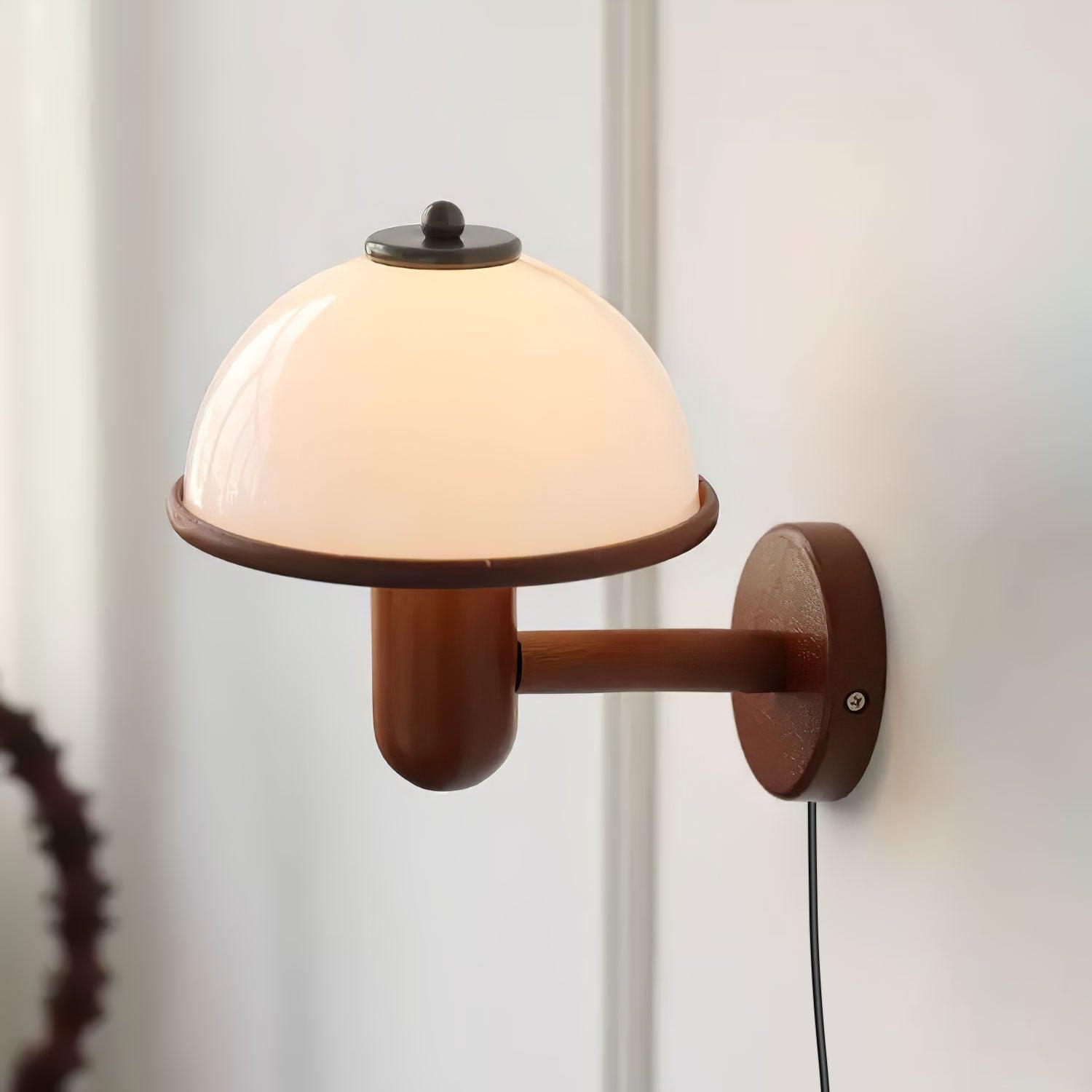 Mushroom Wood Wall Lamp - Lumpaz