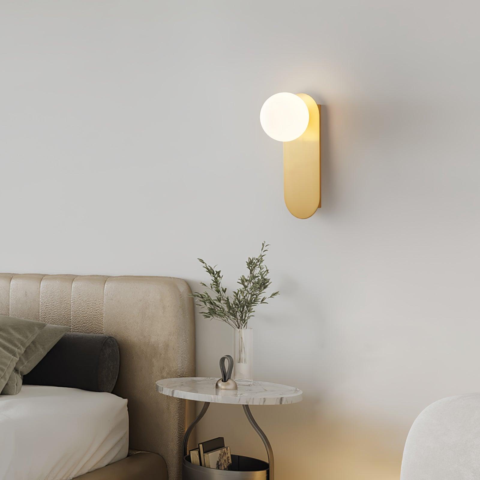 Flat Base Globe Sconce - Lumpaz