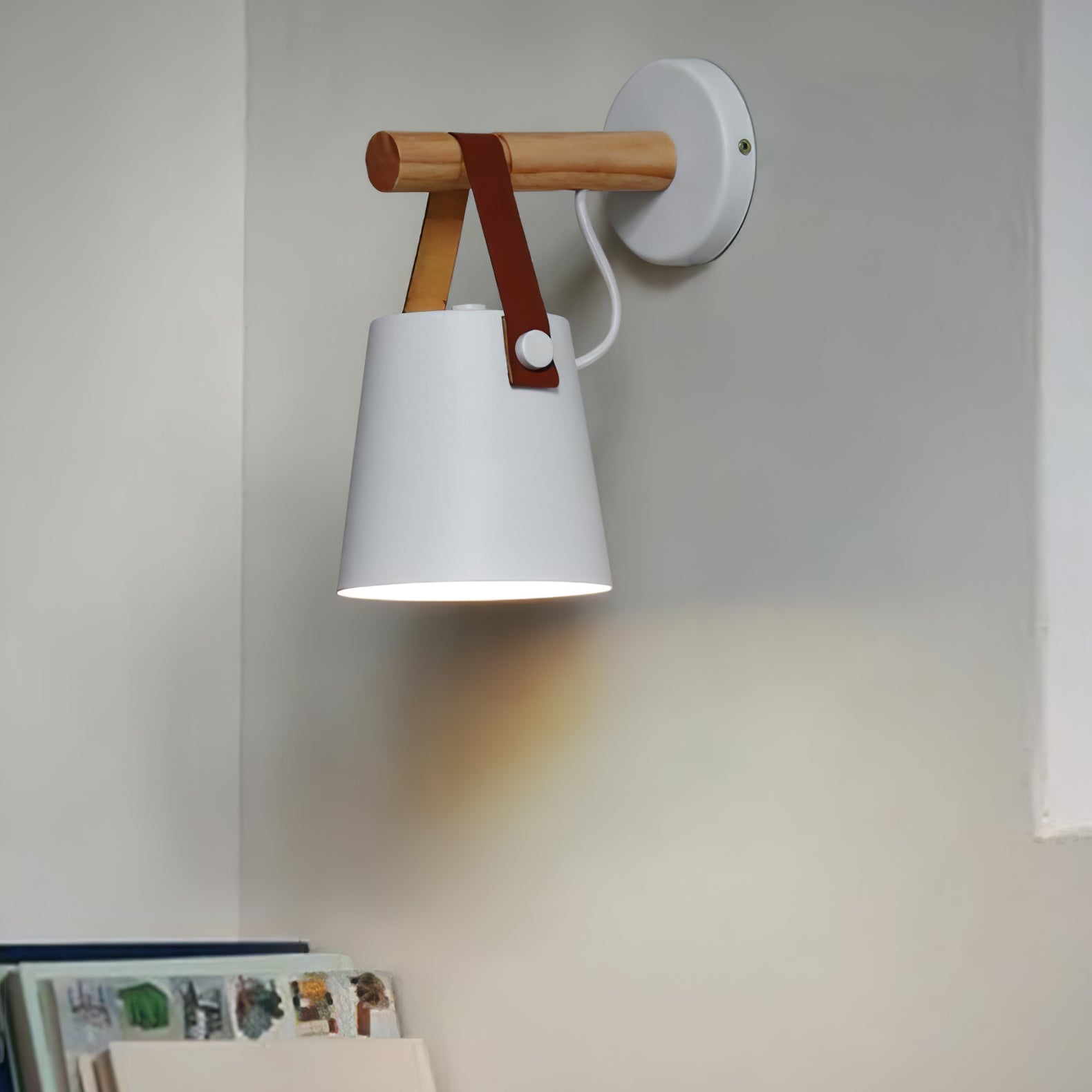Wooden Conical Wall Light - Lumpaz