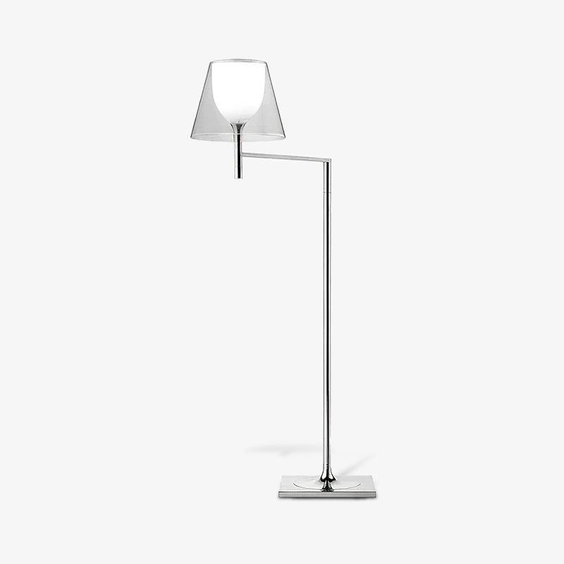 Chrome Prism Bending Floor Light - Lumpaz