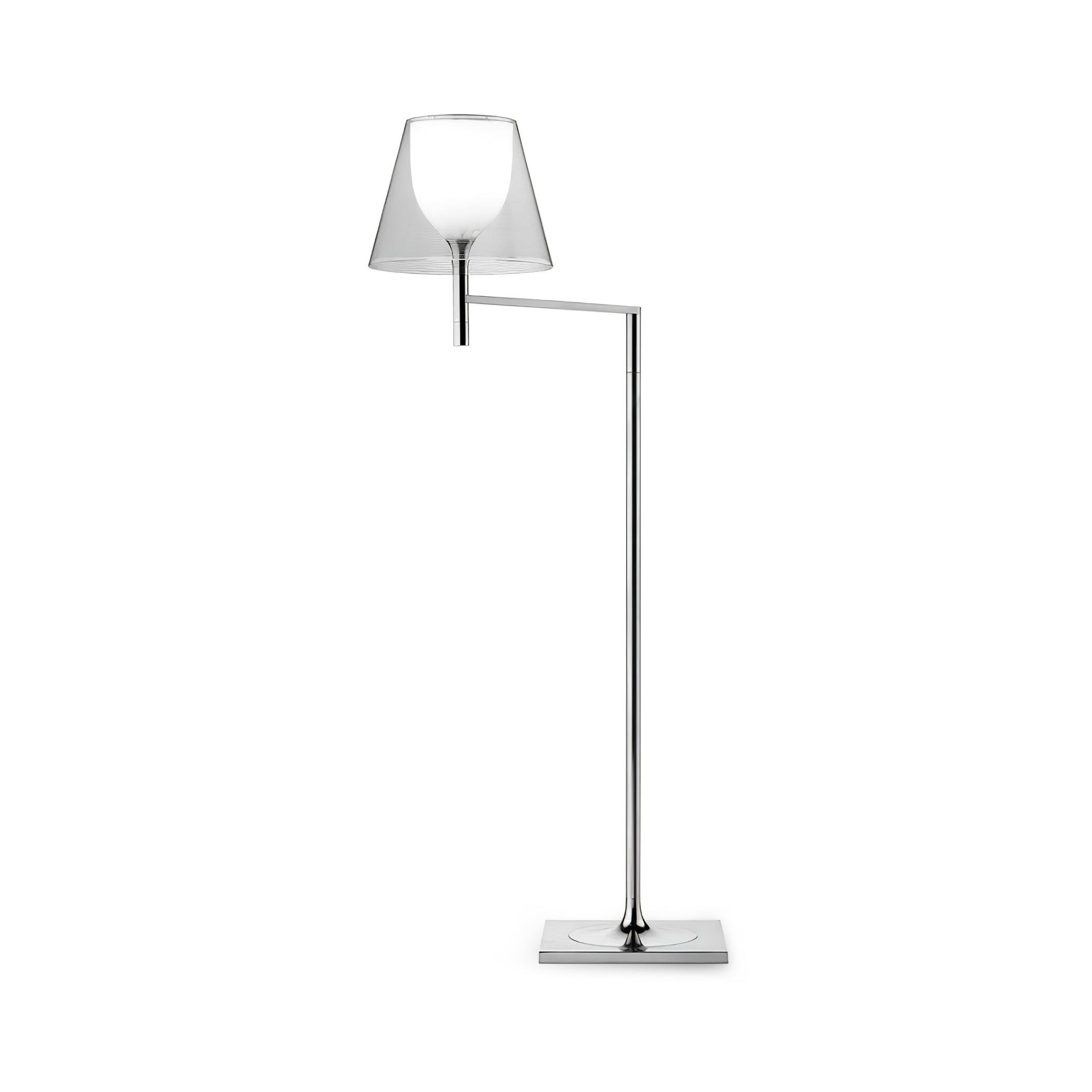 Chrome Prism Bending Floor Light - Lumpaz