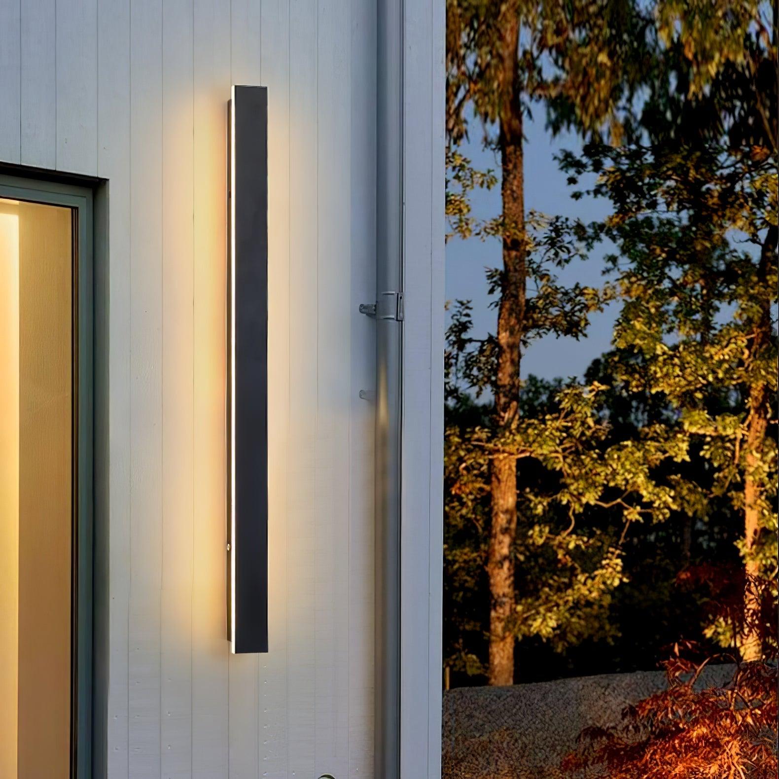 Long Strip Outdoor Sconce Solar Power - Lumpaz