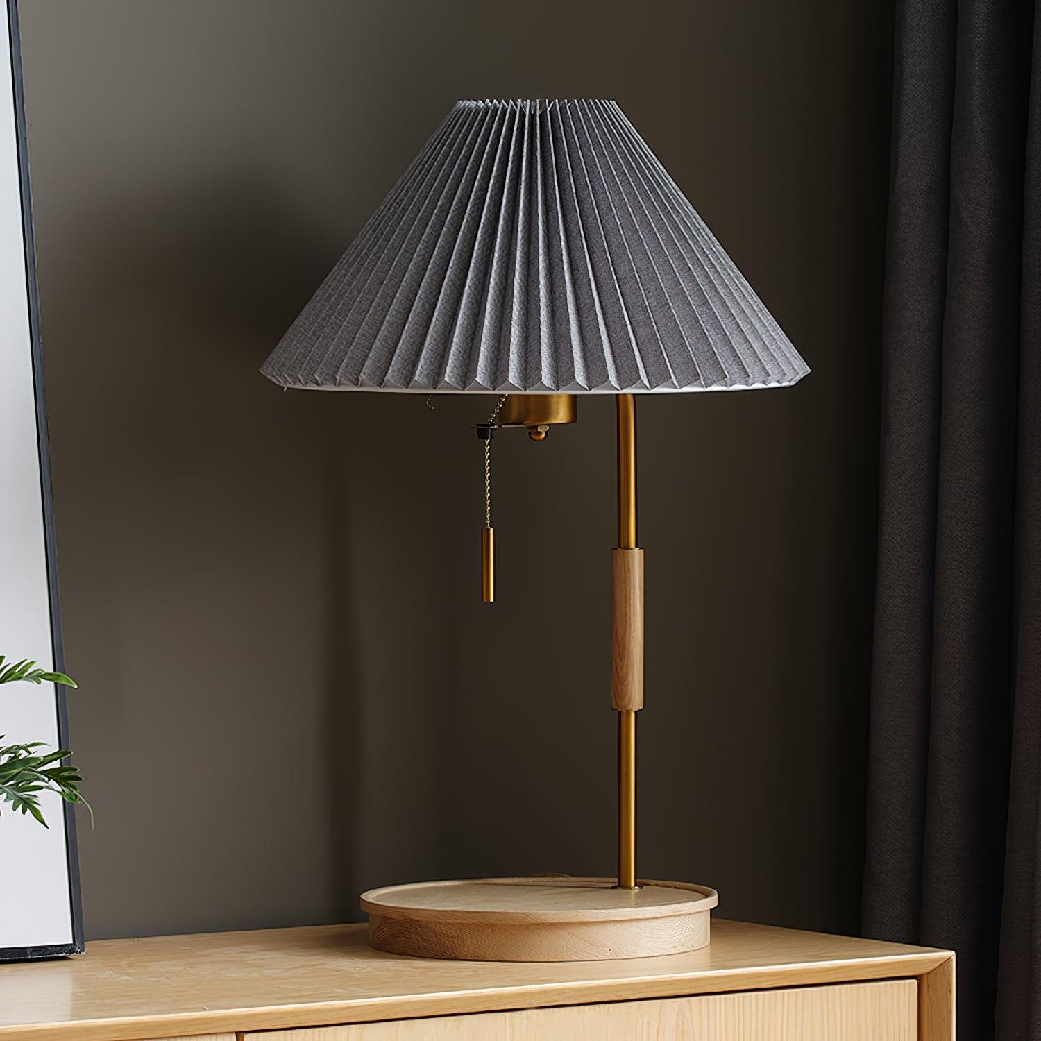 Wooden Retro Table Lamp - Lumpaz