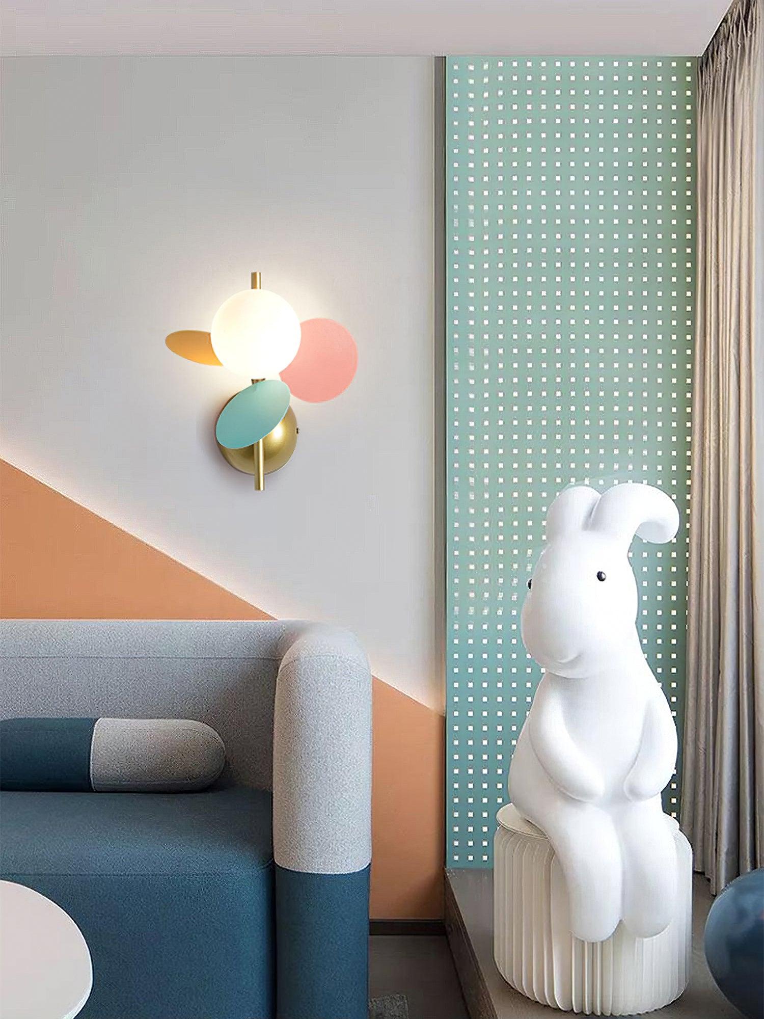 Round Macaron Wall Lamp - Lumpaz