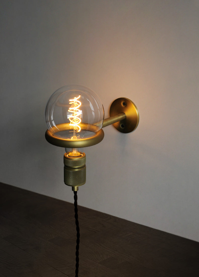 Loop Minimalist Wall Light With Wall Socket - Lumpaz