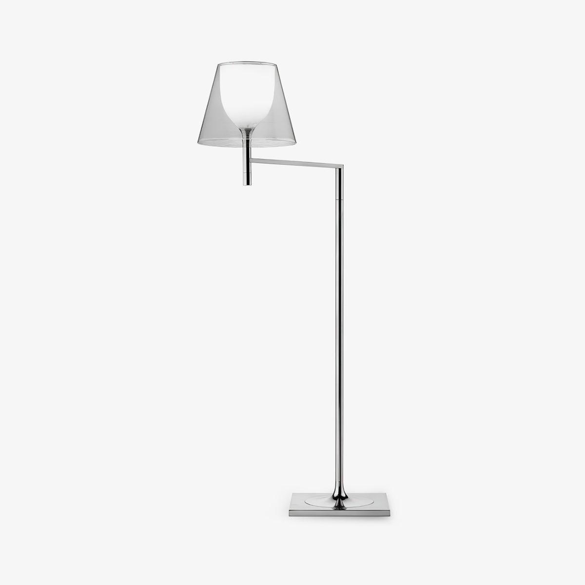 Chrome Prism Bending Floor Light - Lumpaz
