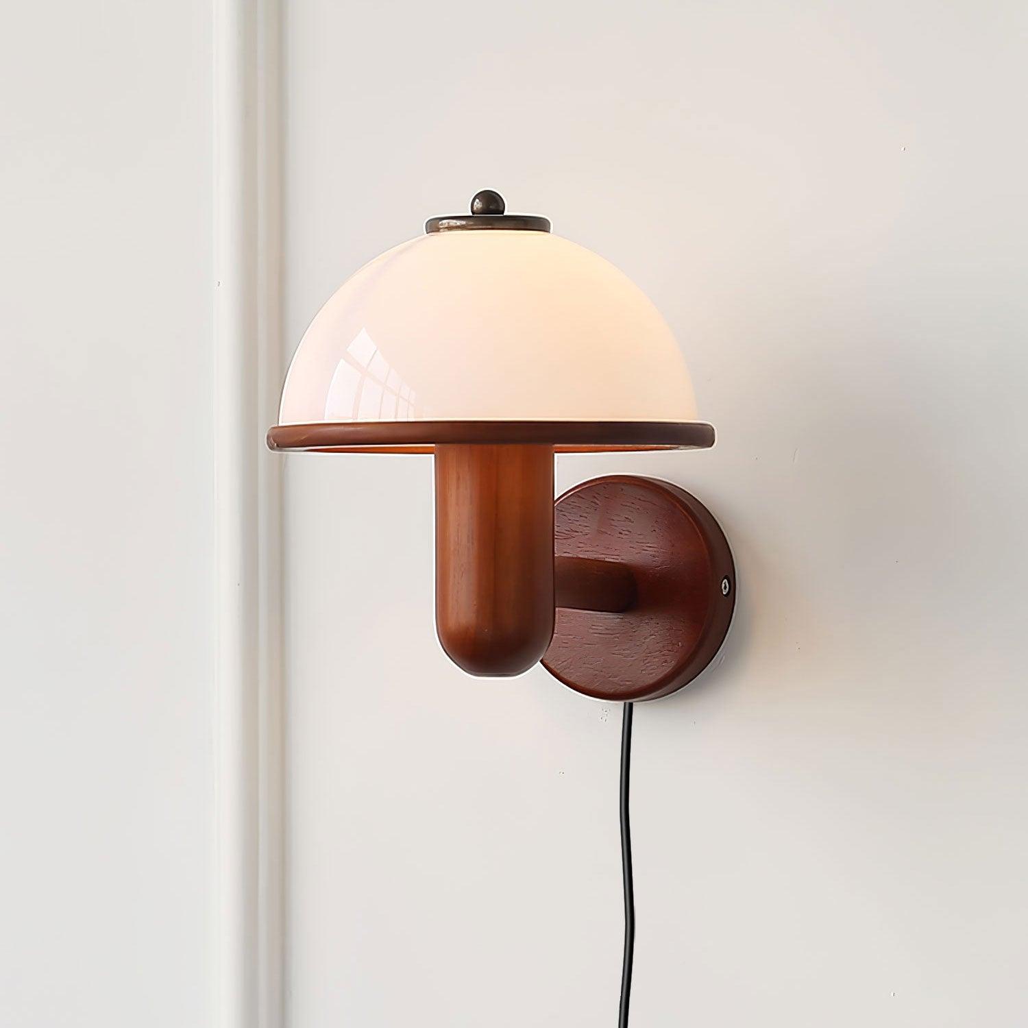 Mushroom Wood Wall Lamp - Lumpaz