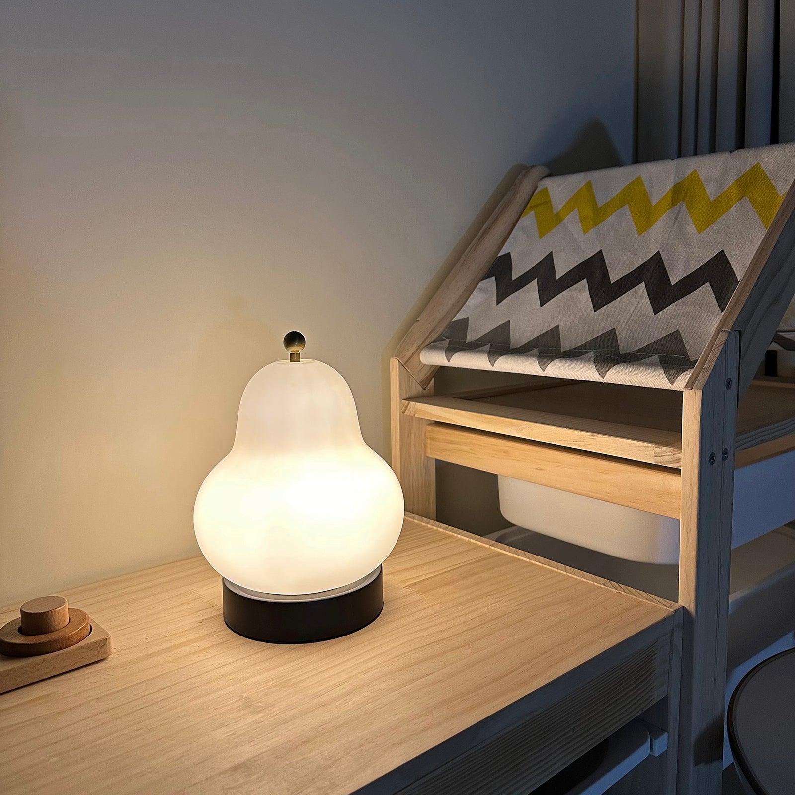 Pear Built-in Battery Table Lamp - Lumpaz