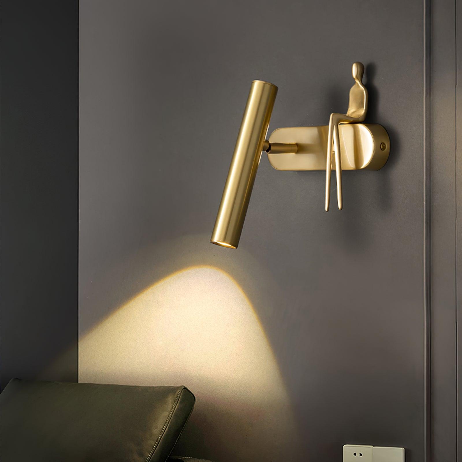 Brass Villain Wall Lamp - Lumpaz