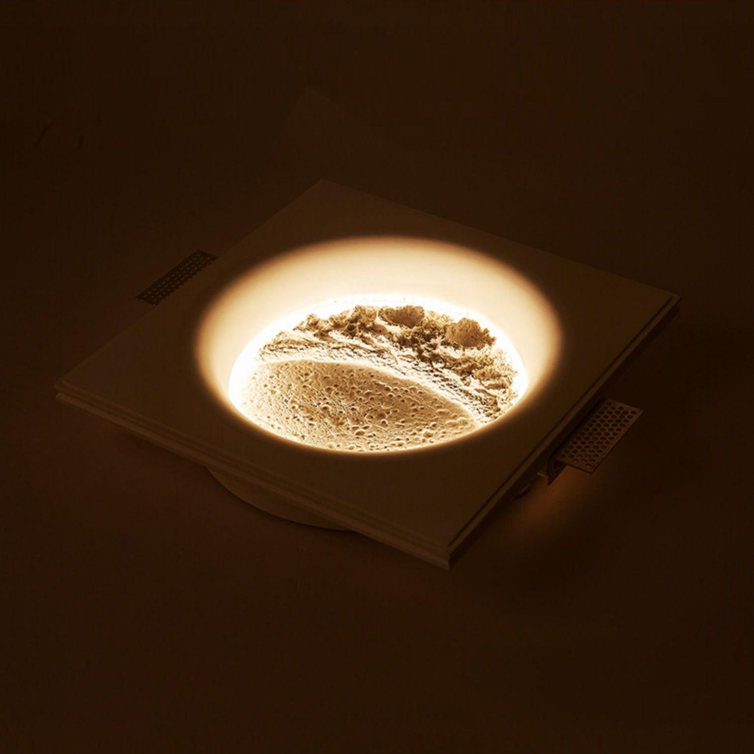 Gypsum Moon Wall Lamp - Lumpaz