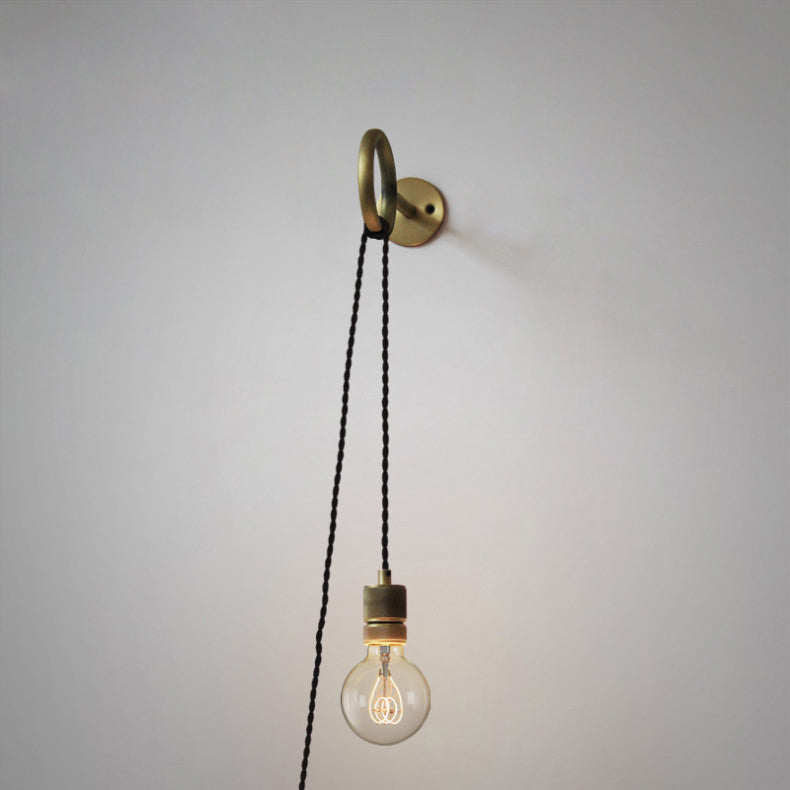 Loop Minimalist Wall Light With Wall Socket - Lumpaz